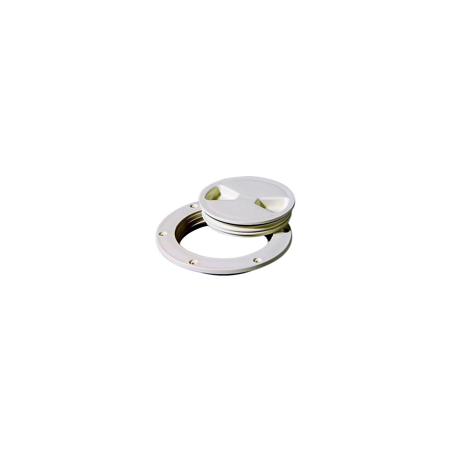 Tempress Products Tempress 43030 Screw Out Deck Plate, 4" White 107-43030