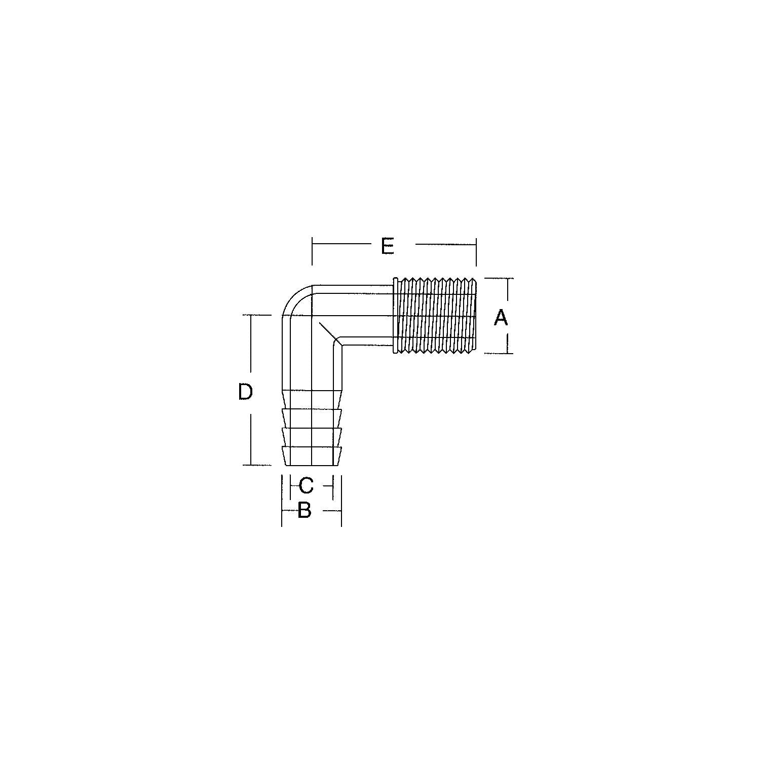 Forespar Marelon Female Elbow 108-901008