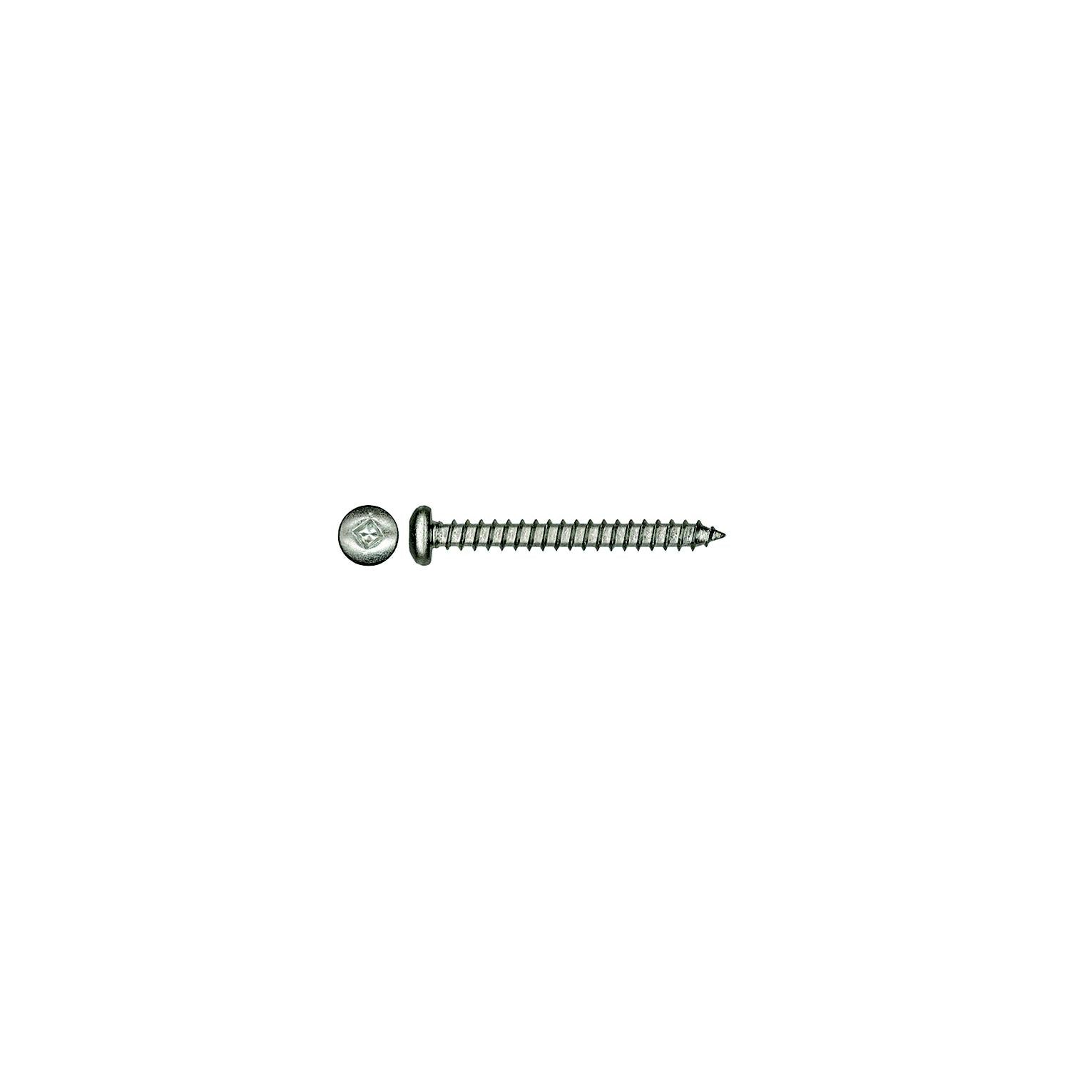 Paulin & Co. Ltd. 8X12P12SM Stainless Sheet Metal Screws, Pan Head, #8 x 1/2", 100/Box 828-8X12P12SM