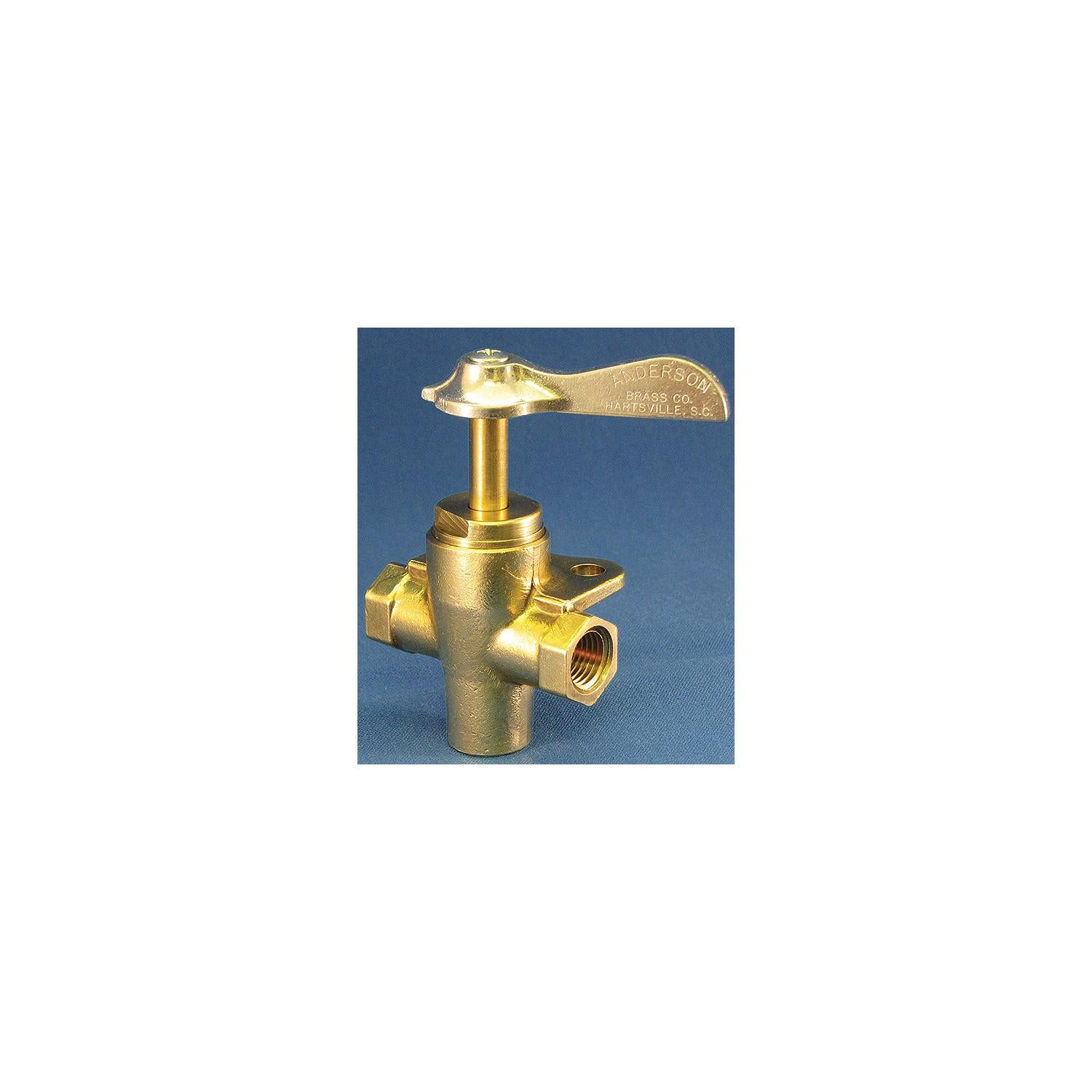 Moeller Brass Three-Way Valve, 1/4" FNPT 114-03330210