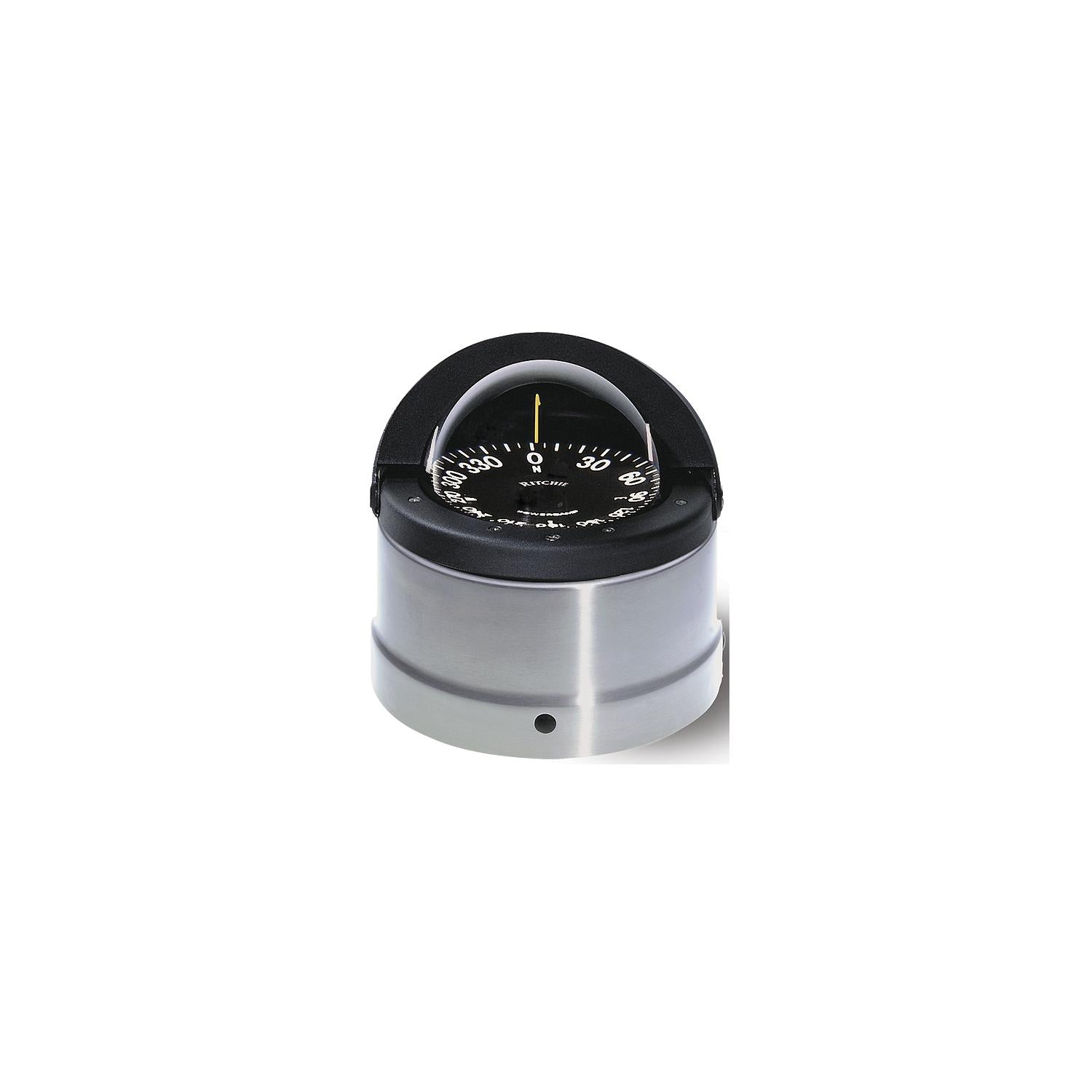 Ritchie Navigation Navigator Compass, Deck/Binnacle Mount, Flat Dial, Polished SS Finish 128-DNP200