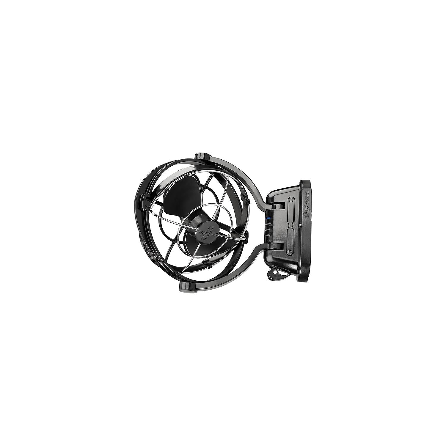 Caframo Sirocco II 12/24V Cabin Fan, Black 141-7010CABBX