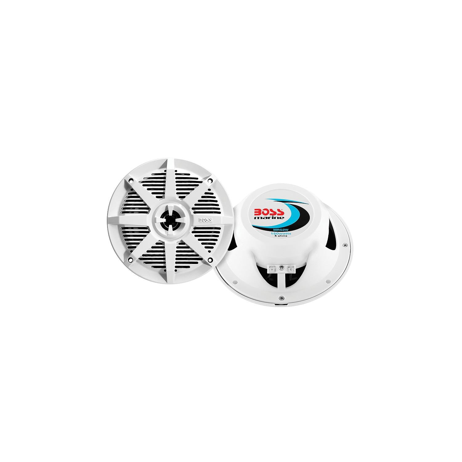 5-1/4" 2-Way Marine Full Range Speakers, White, pr. 153-MR52W