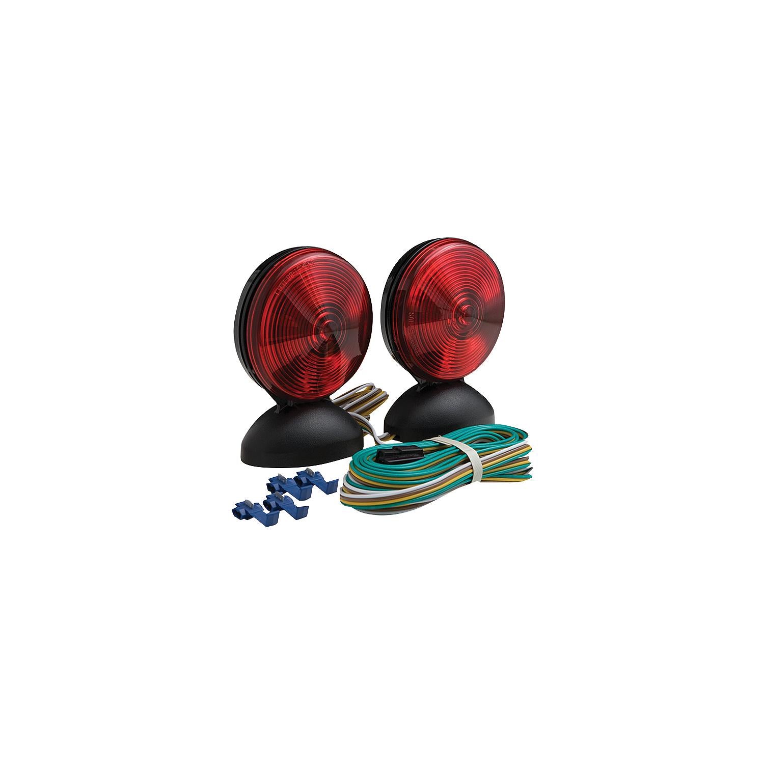 Optronics TL22RK Magnet Mount Towing Light Kit | Includes 20' Wishbone Style Wiring Harness 158-TL22RK