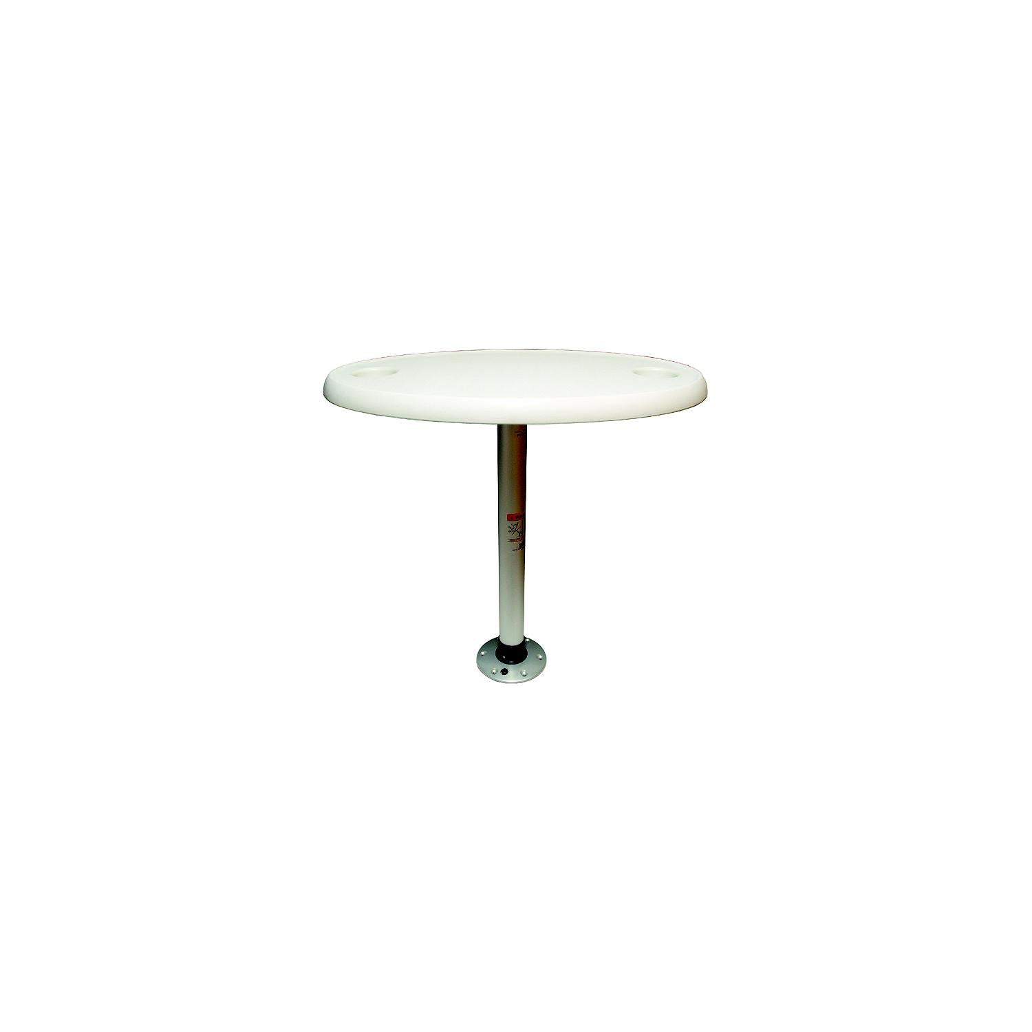 Springfield Marine Springfield Thread-Lock 18" x 30" Oval Table Package W/O Umbrella Socket (Includes Pedestal Set and Table Top) 169-1690106