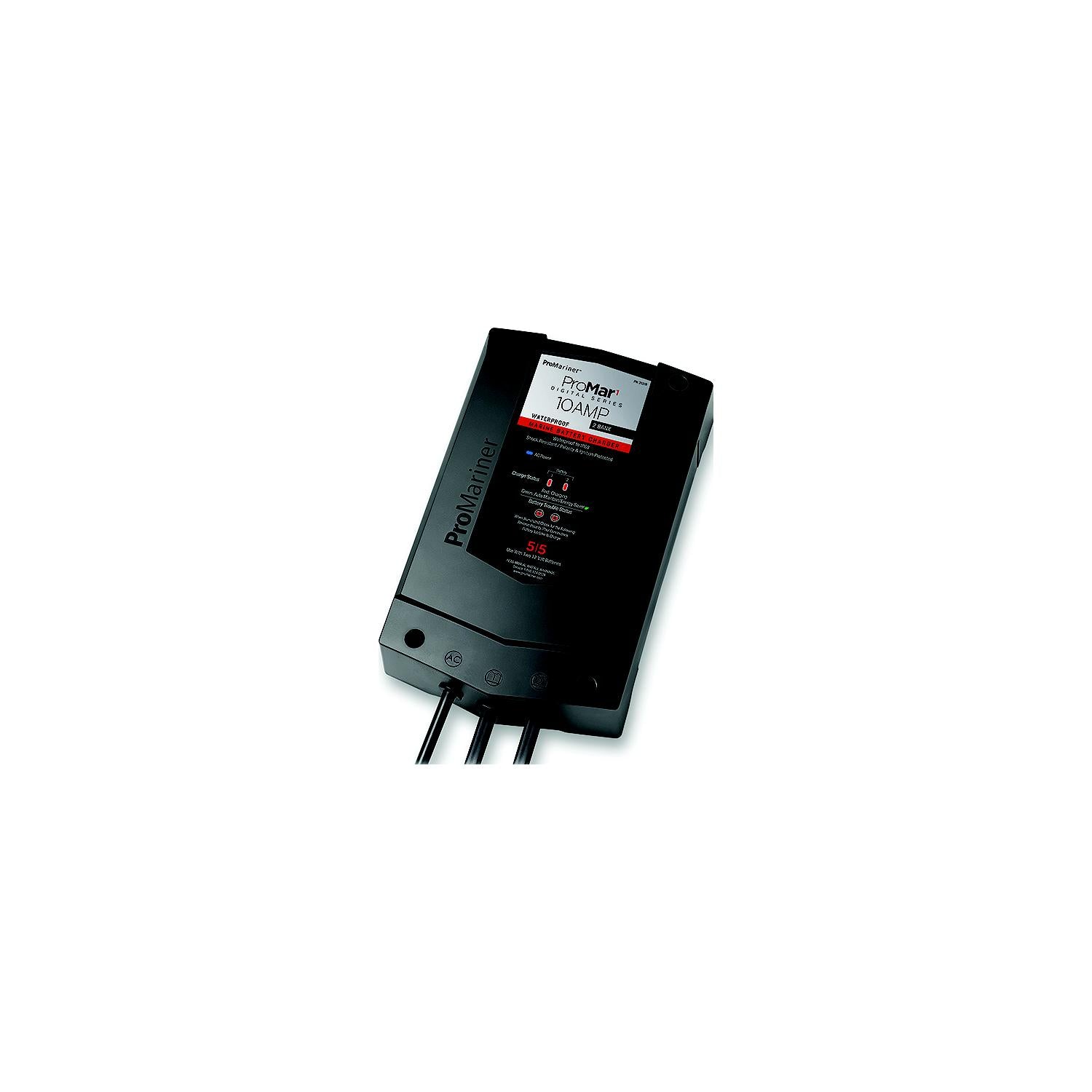 ProMariner 31510 Promar1 DS Series Marine Battery Charger, 10Amp / 2 Bank 175-31510