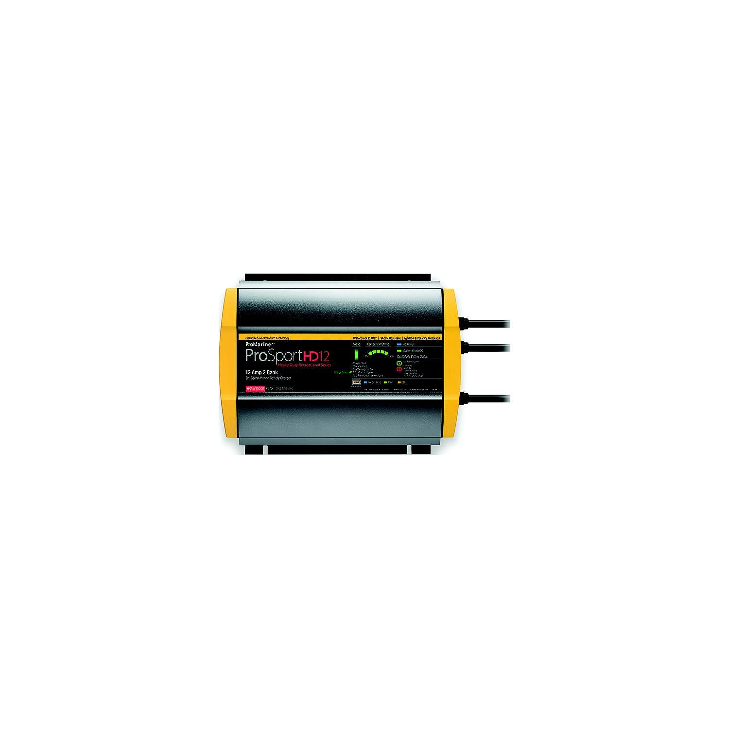 ProMariner 44012 Prosporthd Series USA Batttery Charger, 12 Amps, 2 Bank 175-44012