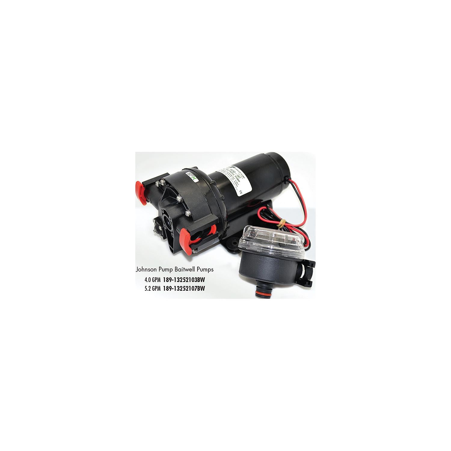 Johnson Pump Aqua Jet Baitwell Pump, 4.0 GPM 189-1013252103BW