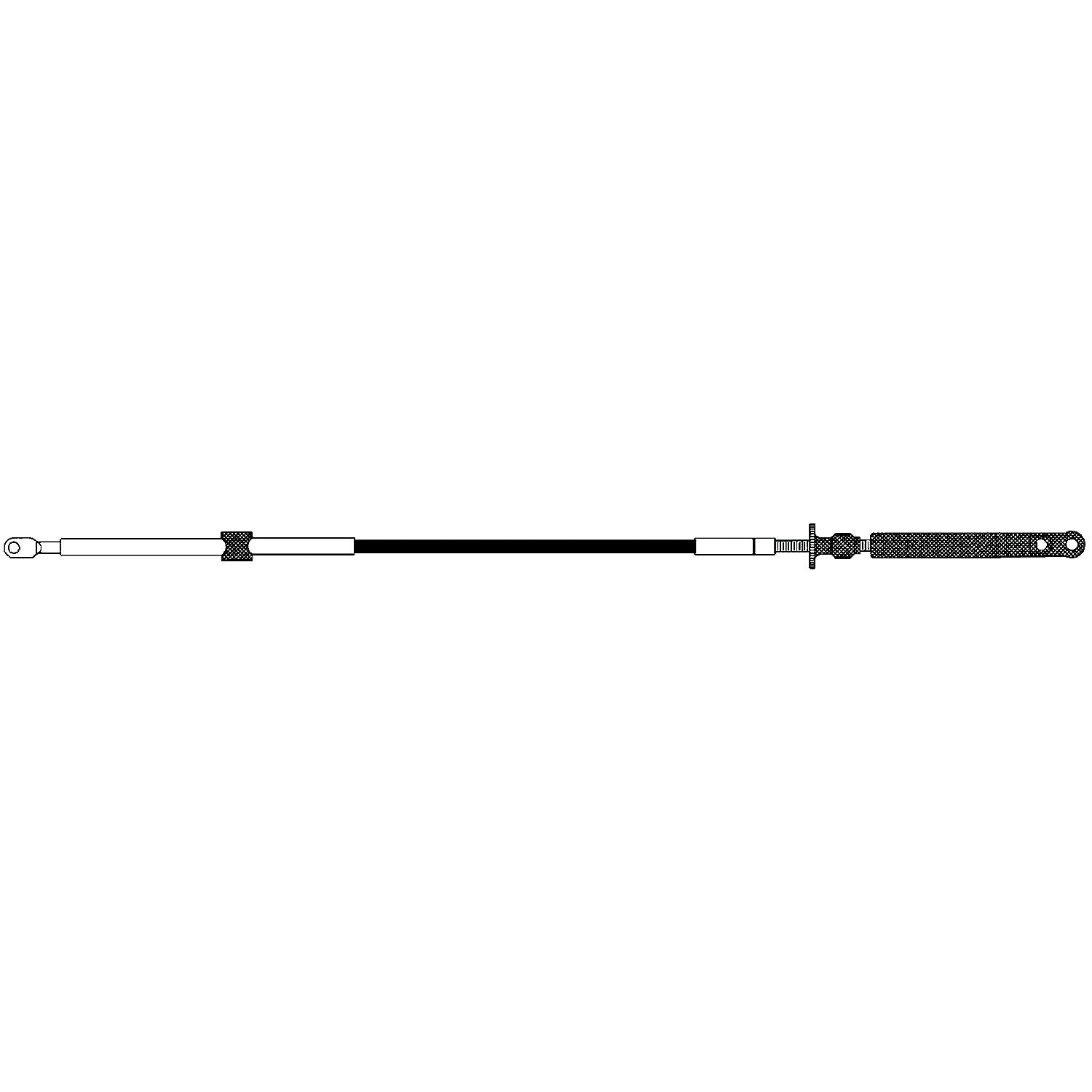 UFLEX C4 Johnson/Evinrude (OMC) After 1979 Engine Control Cable 216-C14X12