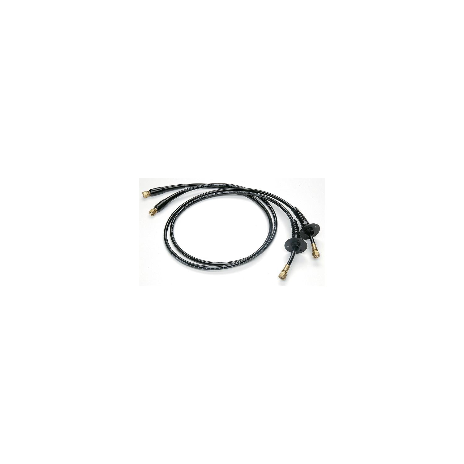 UFLEX Hydraulic OB-BHBR Hose Kit Includes Pre-Crimped Brass Fittings, Bulkhead Fittings and Bend Restrictors on Both Ends (2 Per Pack), 26' 216-KITOBBHBR26