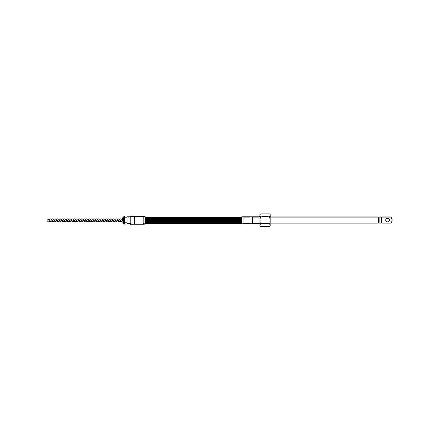 UFLEX M66 Universal QC Rotary Steering Cable (Replaces UFLEX, Morse Command 290 or Teleflex SSC62), 8' 216-M66X08