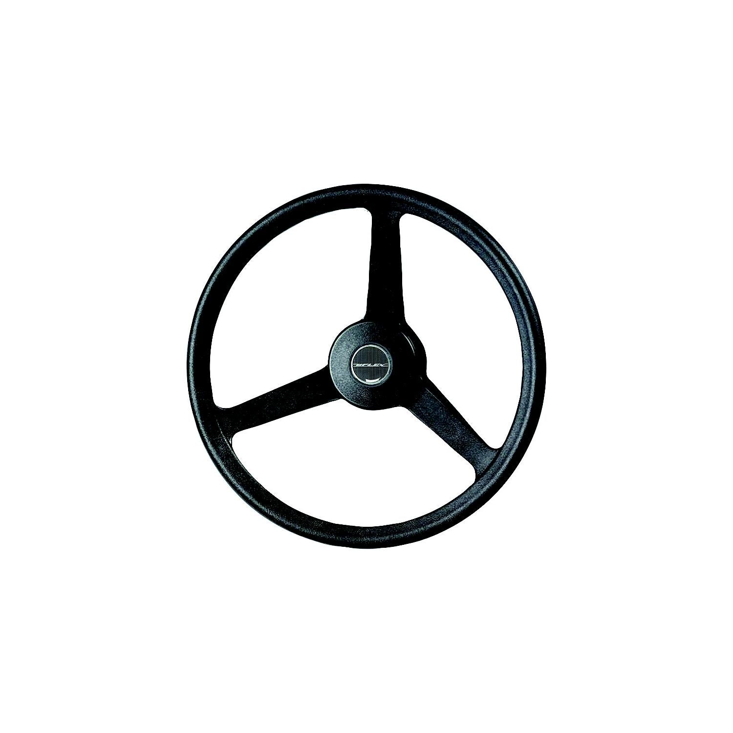 UFlex Black 3-Spoke Steering Wheel 216-V32N