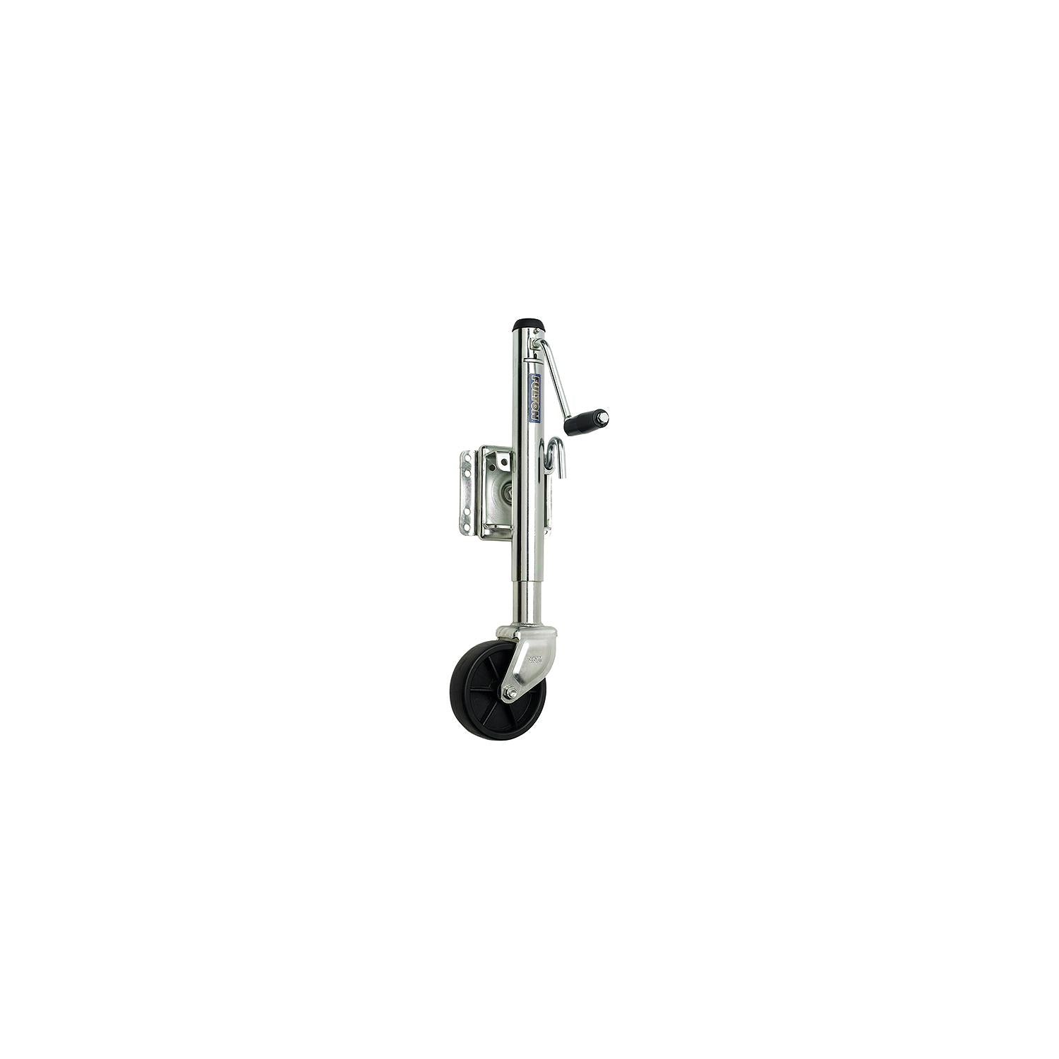Fulton Performance Fulton XP100101 10" Travel 1,200 lb Max Load Bolt Thru Swivel Jack with 6" Wheel, Zinc 220-XP100101