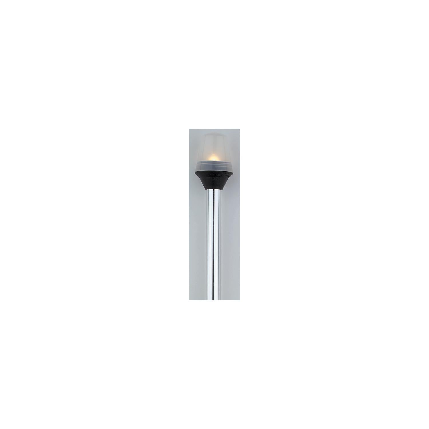 Attwood 5100241 Frosted Globe All-Round Light, 2-Pin Standard Pole 24" 23-5100241