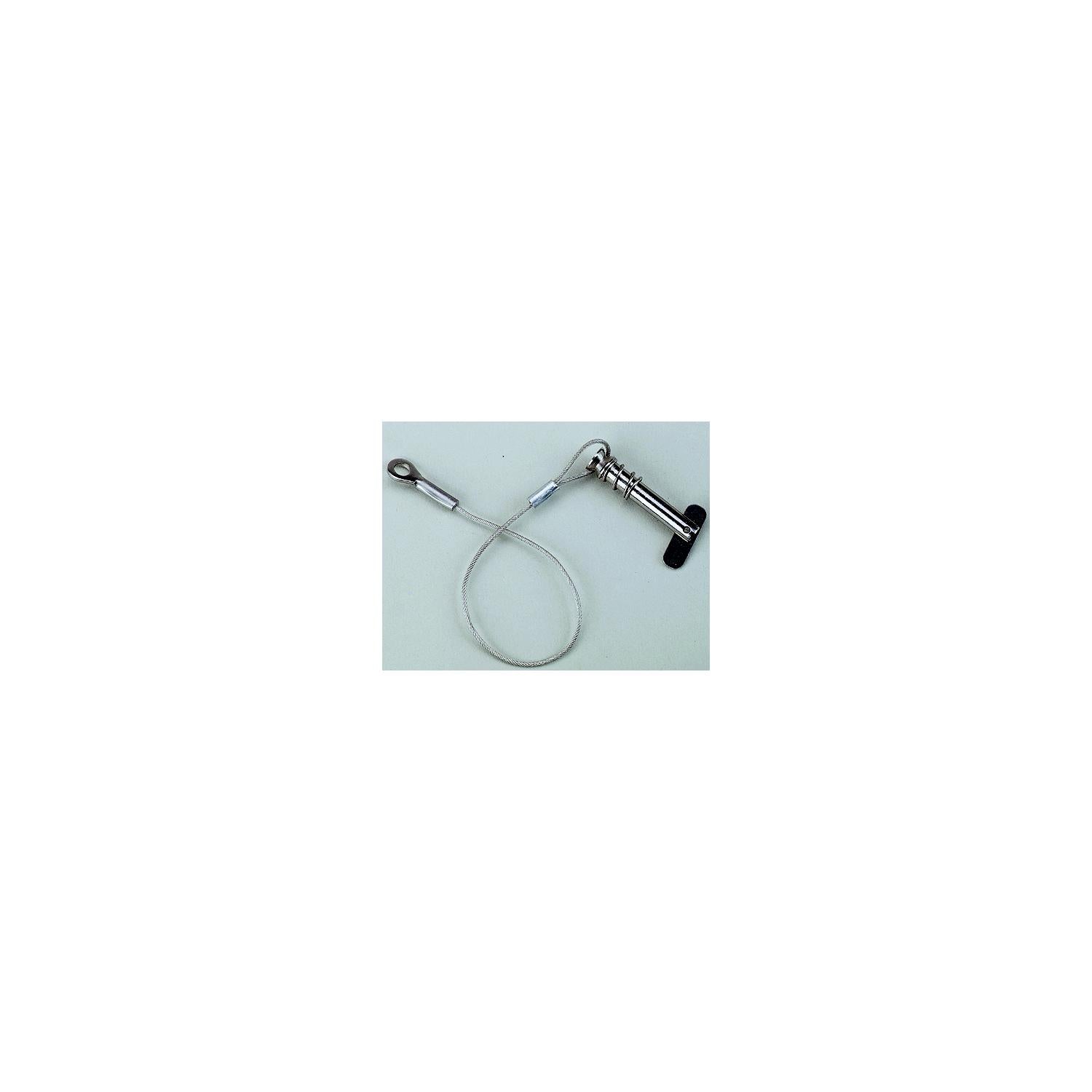 ATTWOOD Tethered 1/4" Spring-Loaded Clevis Pin, Stainless Steel 23-662023