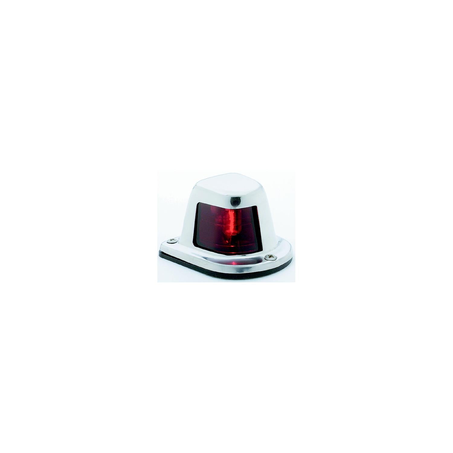 ATTWOOD Attwood Side Lights Deck Mount, Stainless Steel - Red
