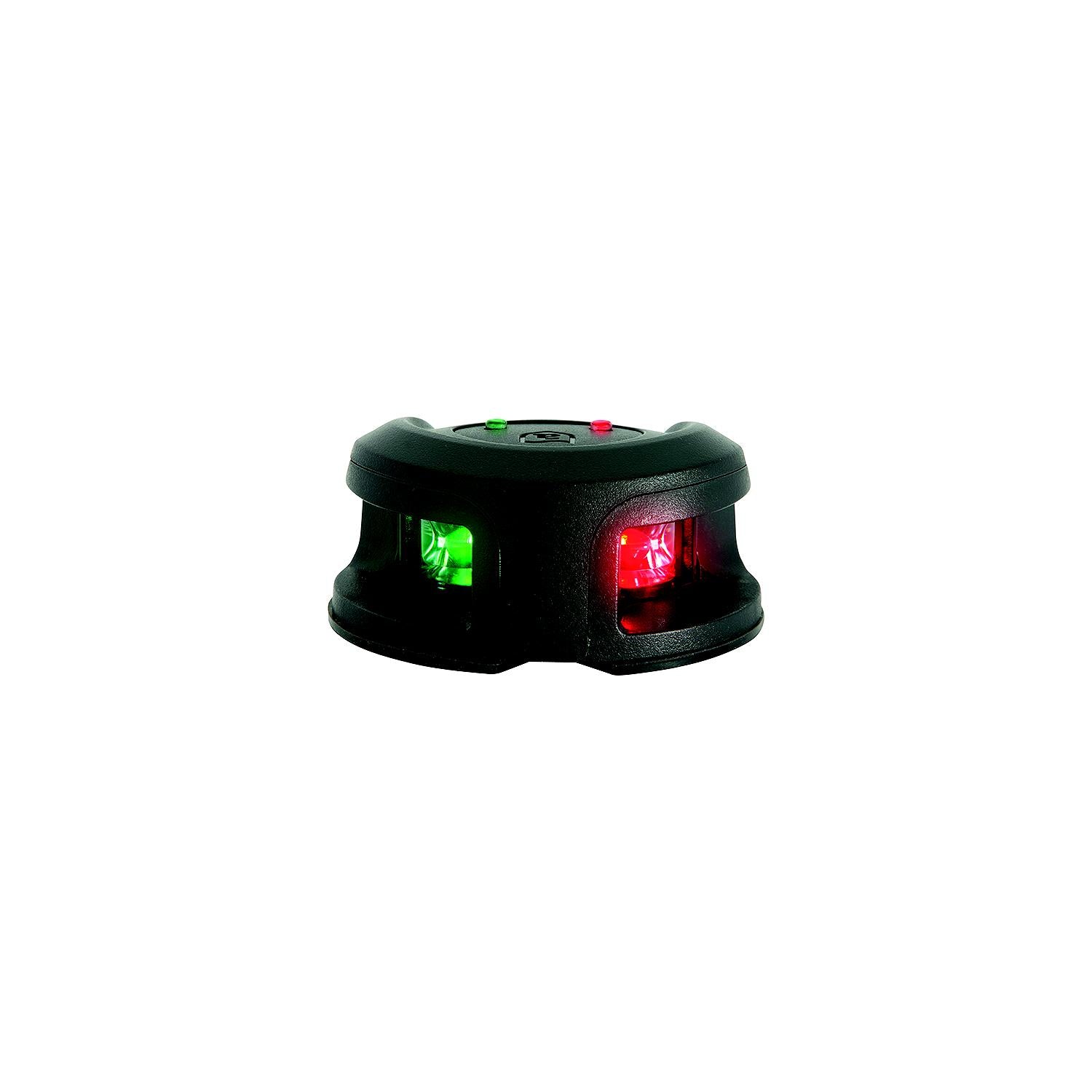 Attwood LightArmor Bi-Color LED Deck Mount Light, Black Composite 23-NV2002PB7