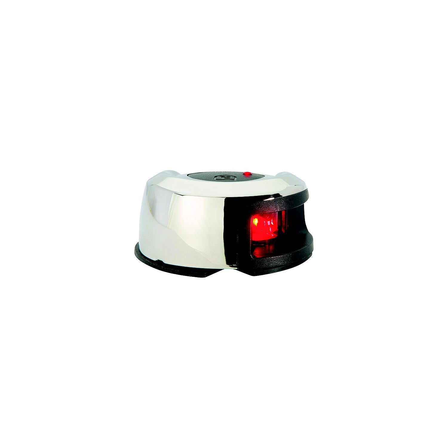 Attwood LightArmor LED Deck Mount Side Light, Black, Stainless Side 23-NV2012SSR7