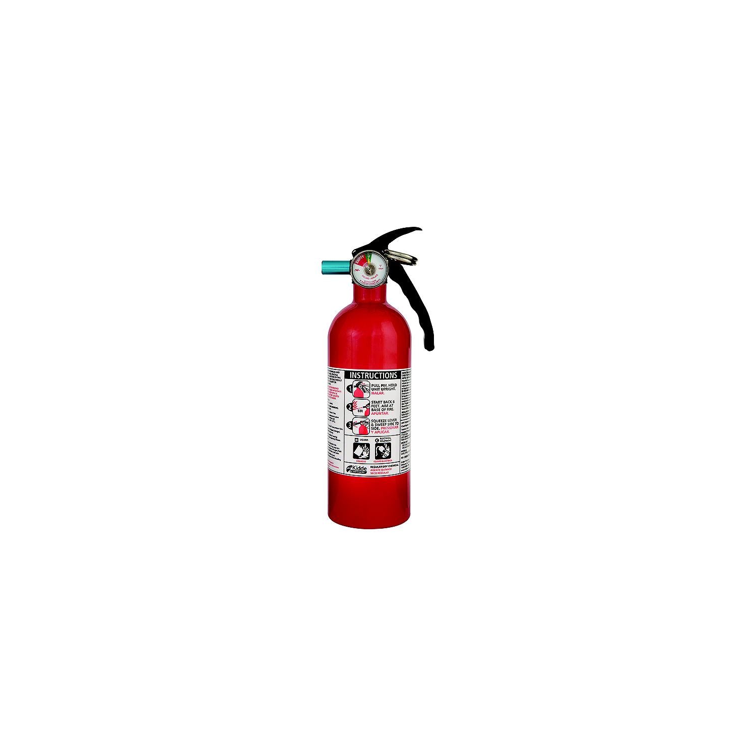 Kidde Safety Kidde 466294MTL Elite Dry Chemical Fire Extinguisher w/Gauge, 5-B:C 234-466294MTL