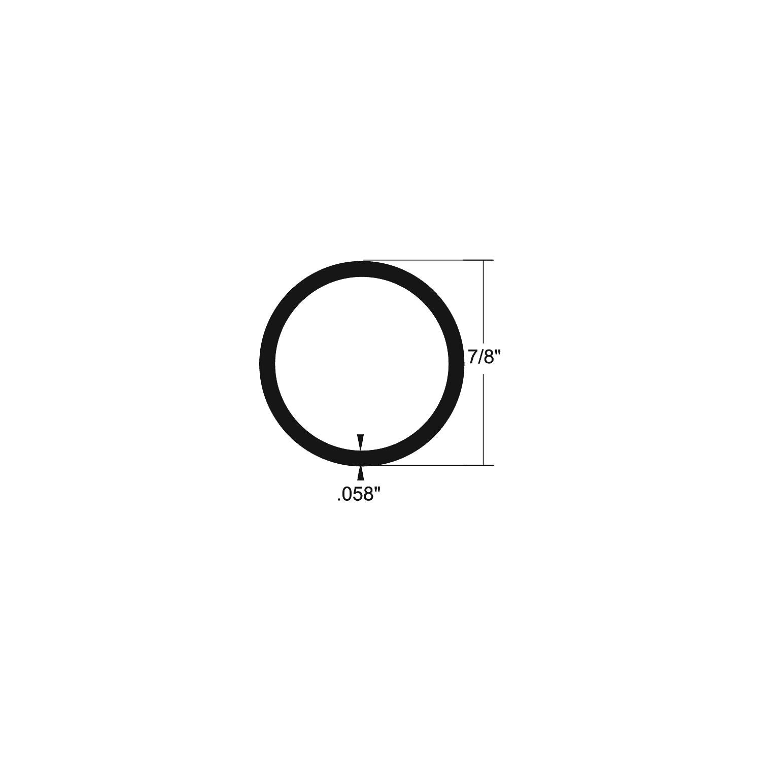 Taco Metals Alum Tube 7/8 X 6' 236-A237858BLY61