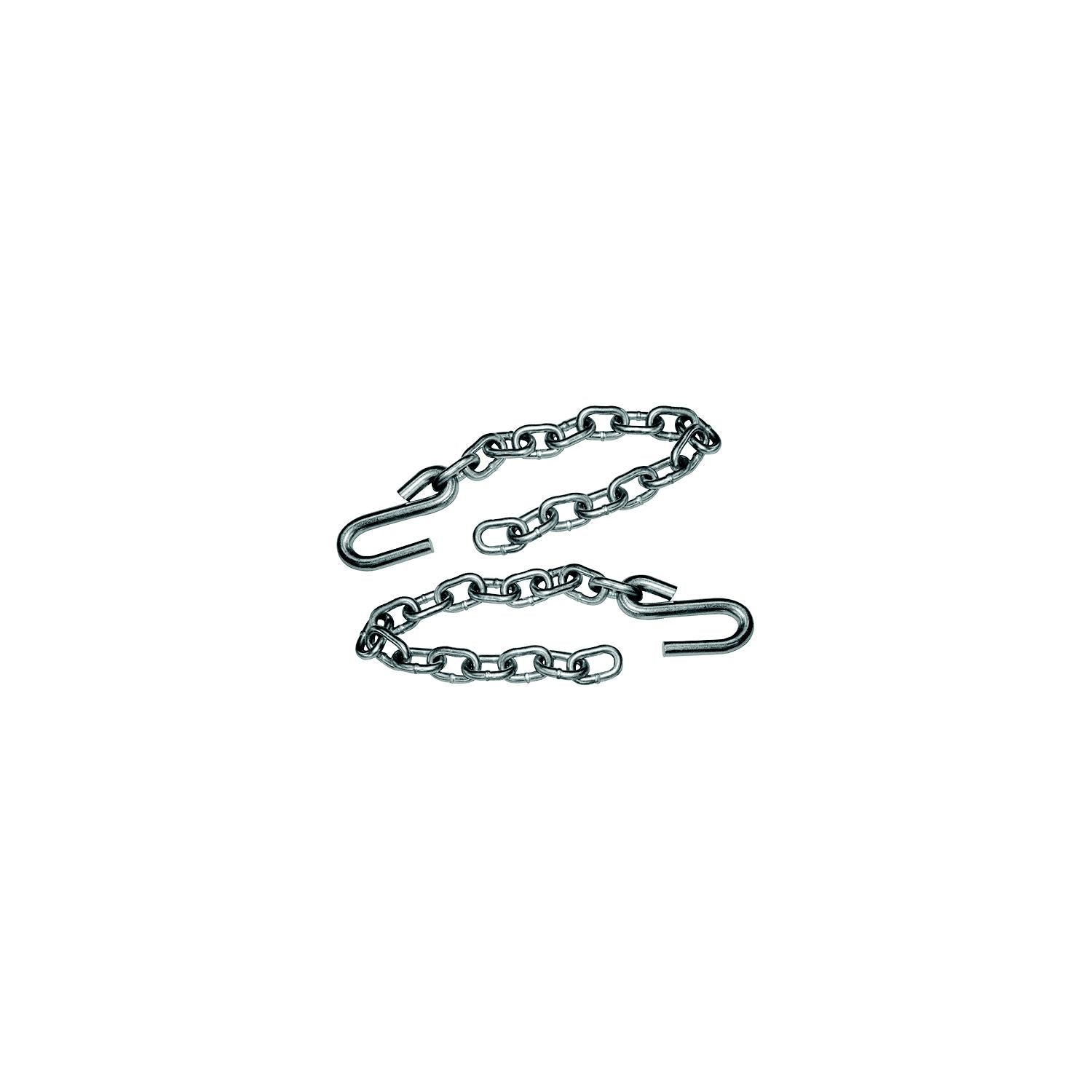Tiedown Engineering Tie Down Engineering Safety Chain With S-Hooks - Sold as Pair 241-81203