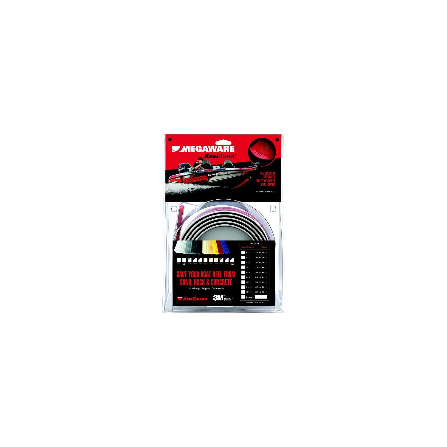 MegaWare 20106 KeelGuard Keel Protector, 6' White 254-20106