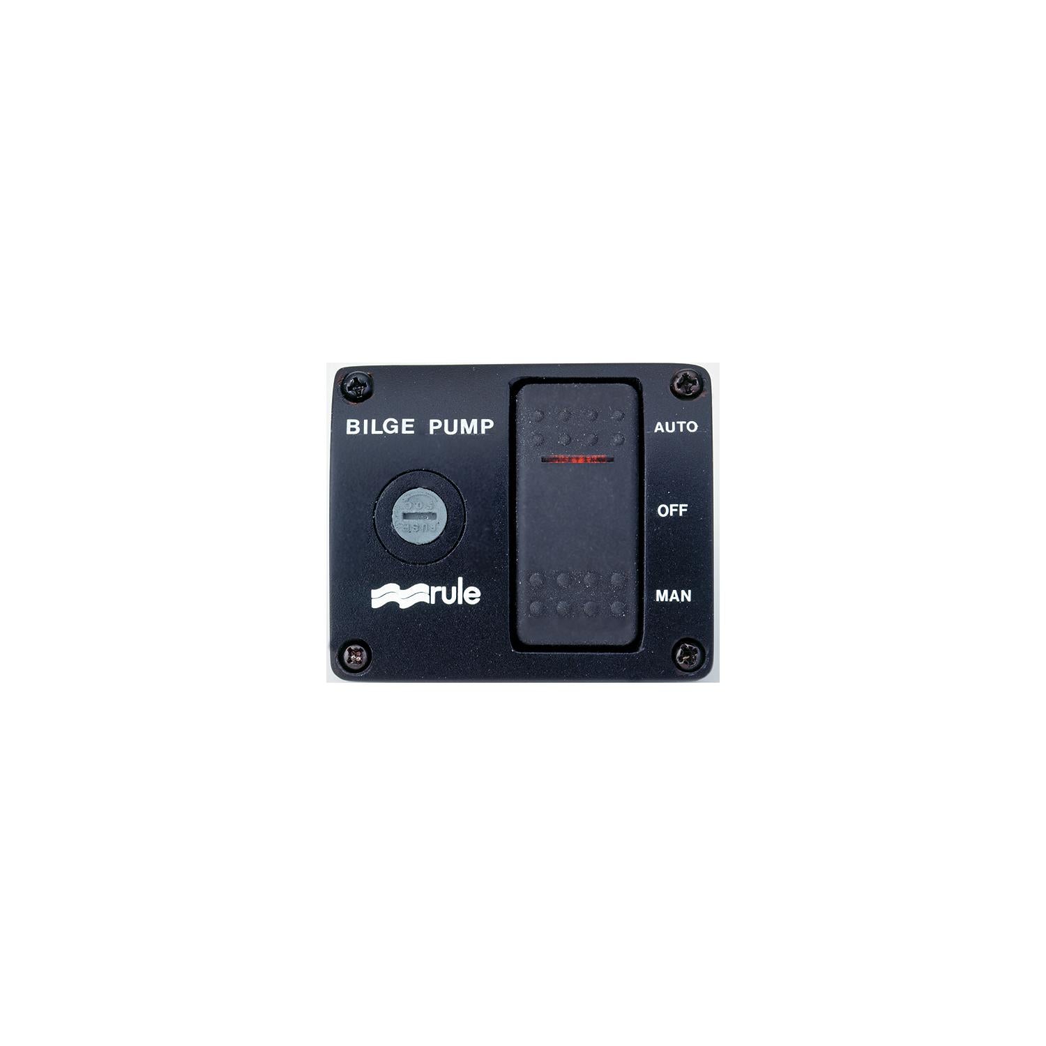 Rule Rule 3-Way Bilge Panel Lighted Rocker Switch Panel 12V