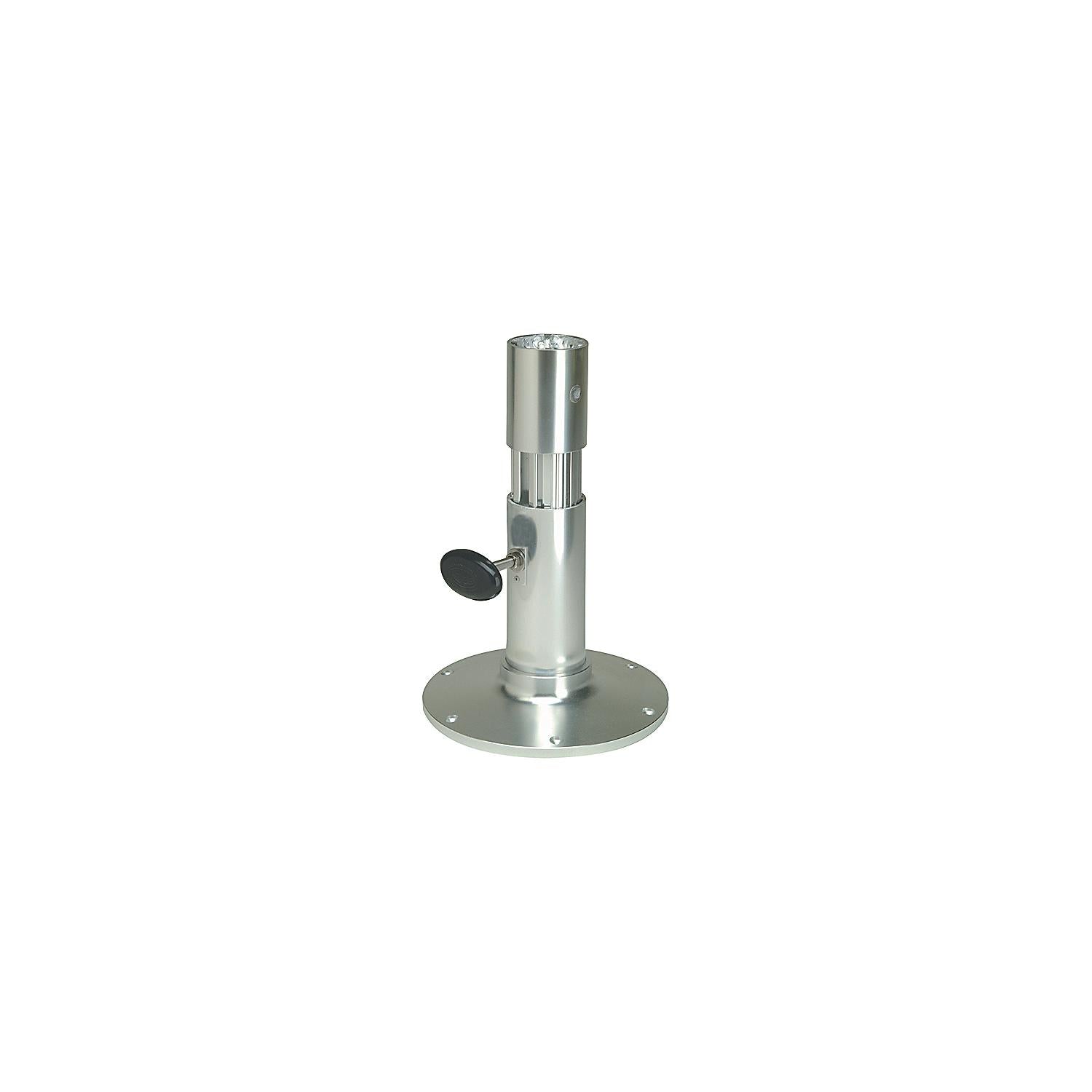 Garelick EEz-in Adjustable Height Standard Friction Lock 2.875" Seat Base, Smooth Stanchion, Satin Anodized Finish 3-75437