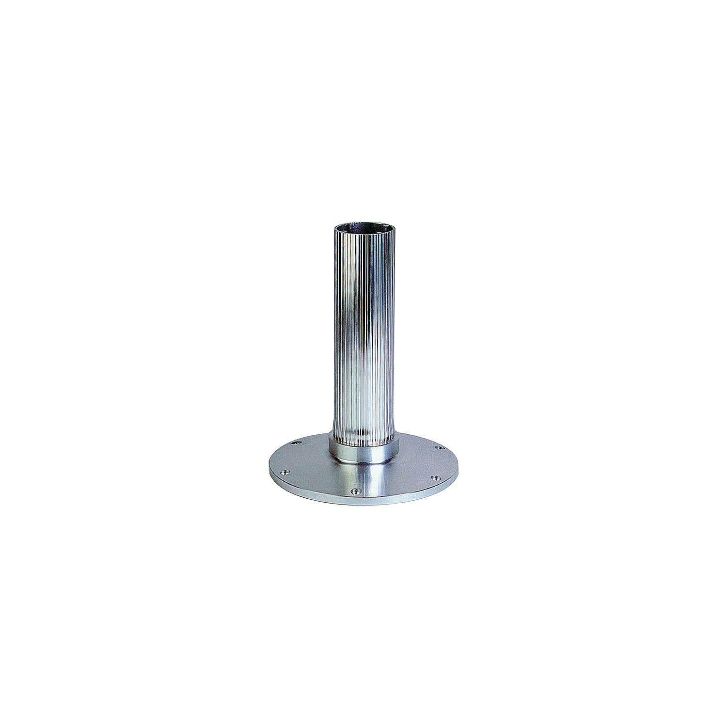 Garelick™ EEz-in Fixed Overall Height 2.875" Seat Base, Ribbed Stanchion, Satin Anodized Finish 3-75532
