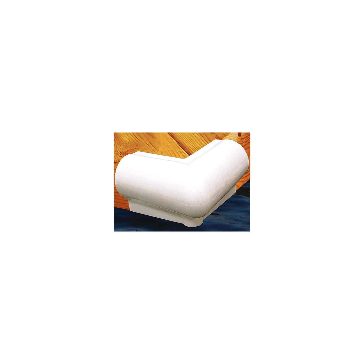Taylor 90° Vinyl Corner Bumper 6" x 6" - White 32-46015