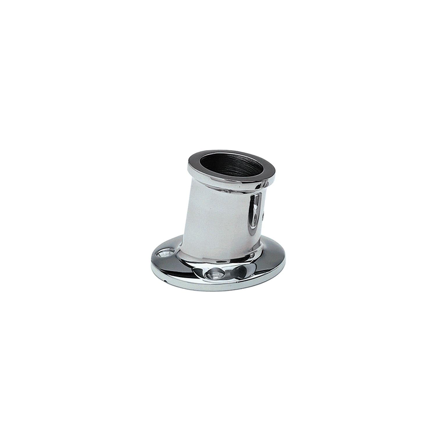 Taylor Made Products Taylor Made Products Taylor Stainless Steel Top Mount Flag Pole Socket For 1-1/4" Poles, 10 Degree Angle
