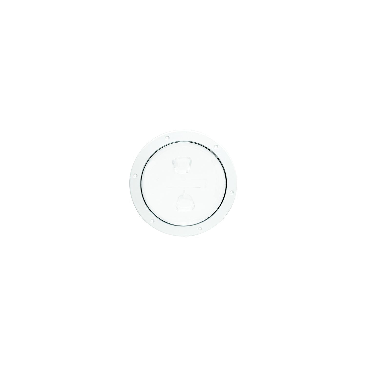 Beckson Screw Out Deck Plate With Standard Trim Ring, Smooth Center 35-DP80W