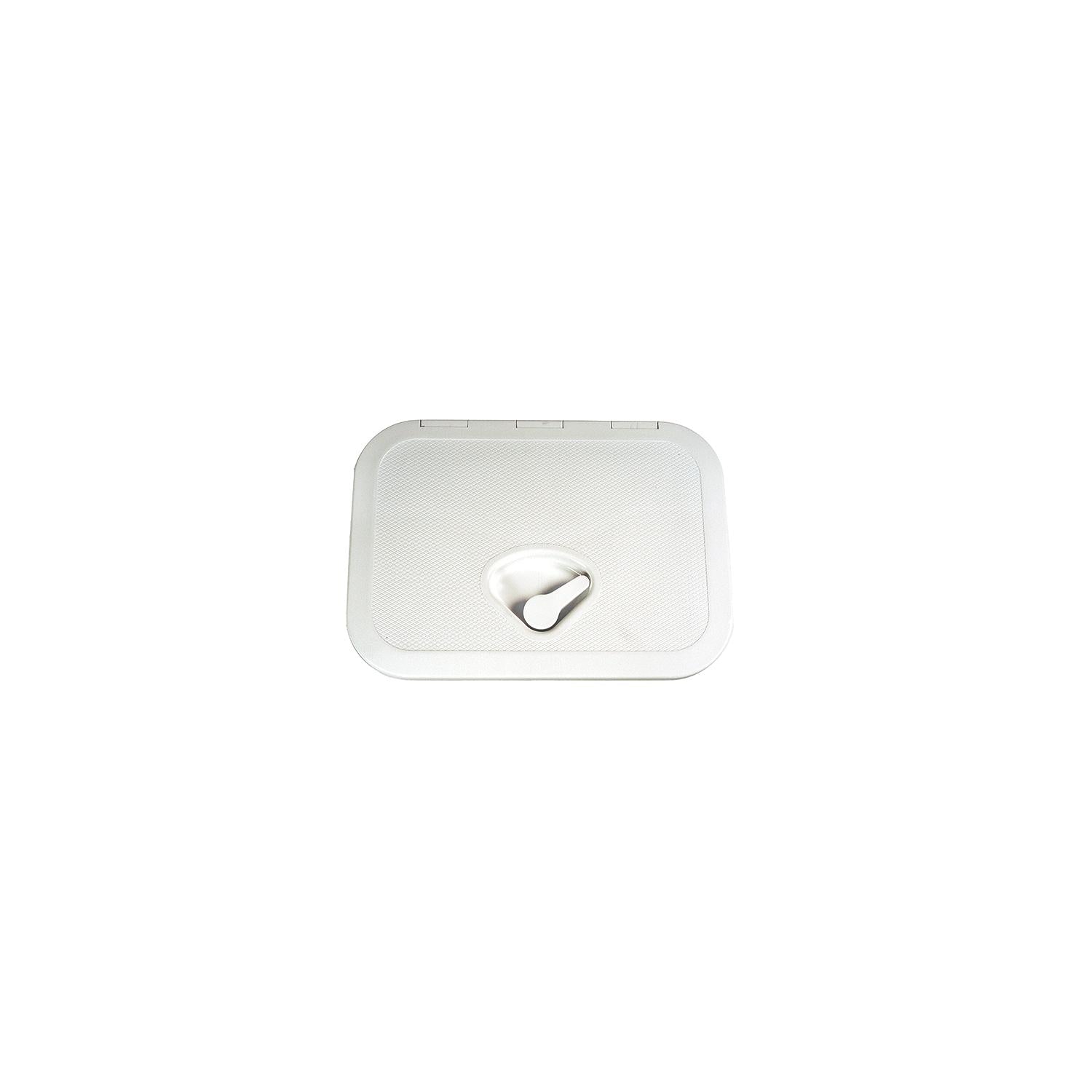 Beckson HT1115AW Rectangular Flush Hatch, 10-3/4" x 14-3/4", White 35-HT1115AW