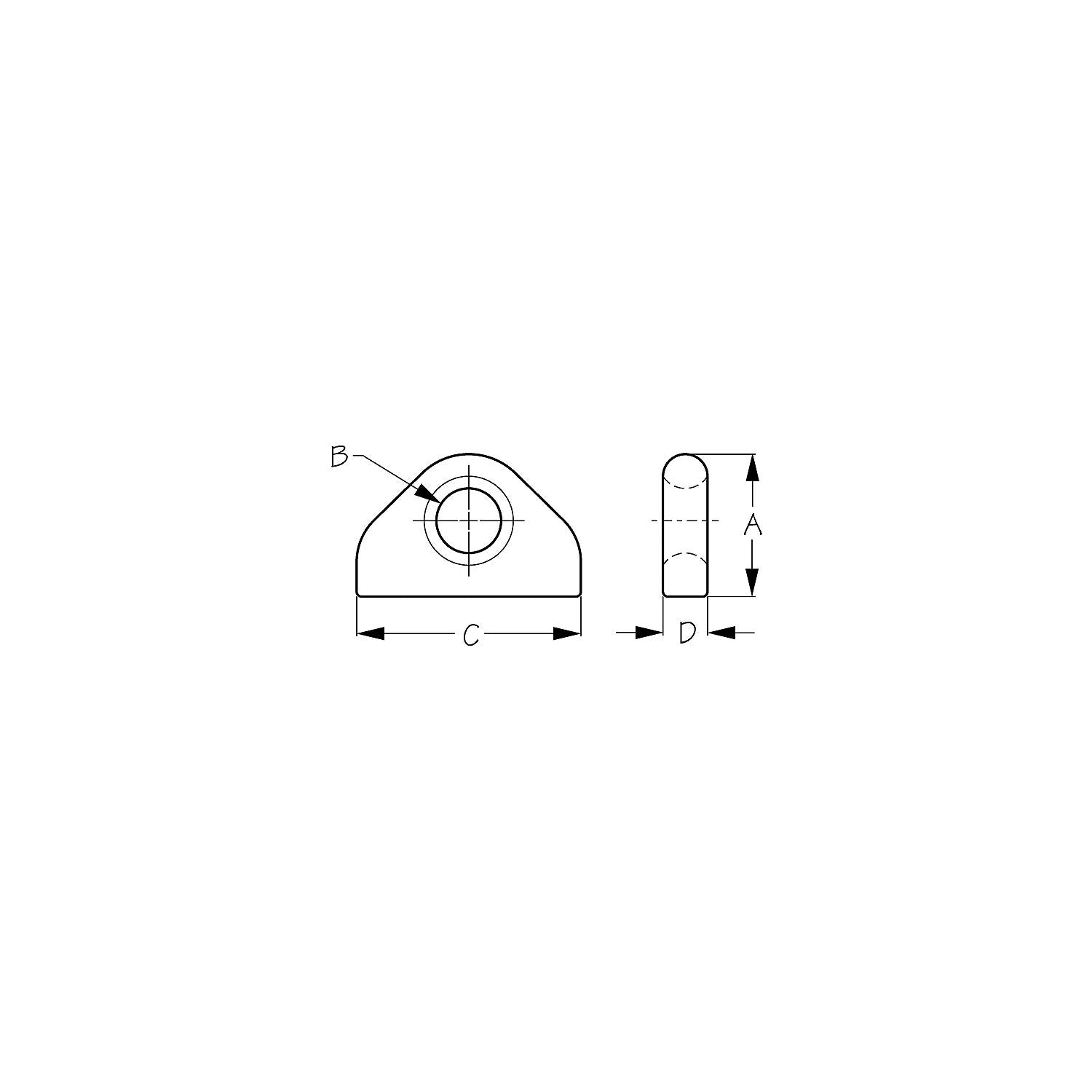 Sea-Dog Line Seadog Weldable Bow Eye, Cast Aluminum 354-079710