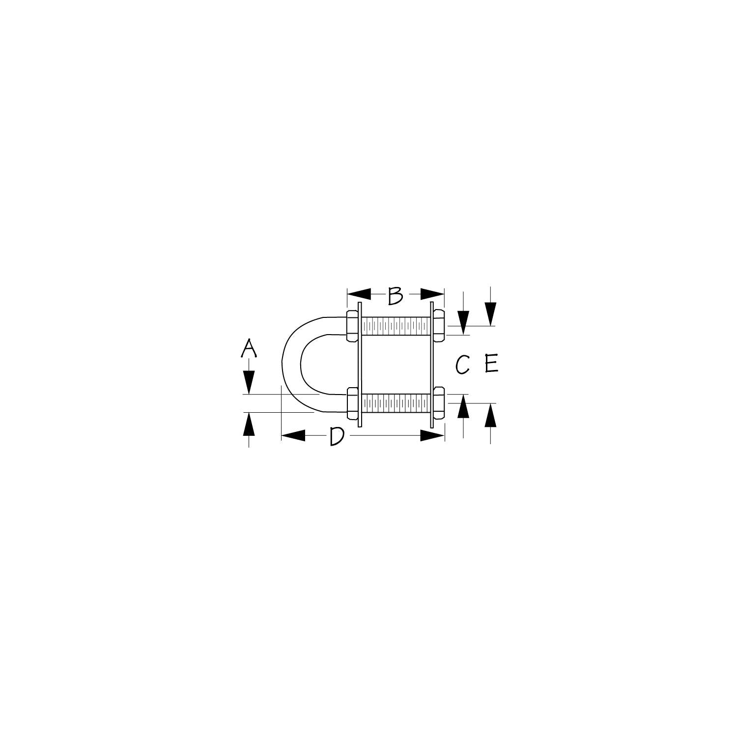 Sea-Dog Line Sea-Dog 0801551 Stern Eye - Stainless Steel, 1/2" 354-0801551