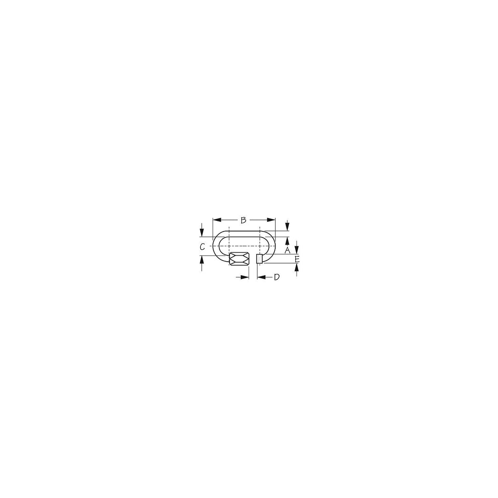 Sea-Dog Line Sea-Dog Line Quick Link-Galvanized, 1/2" x 4-3/16"