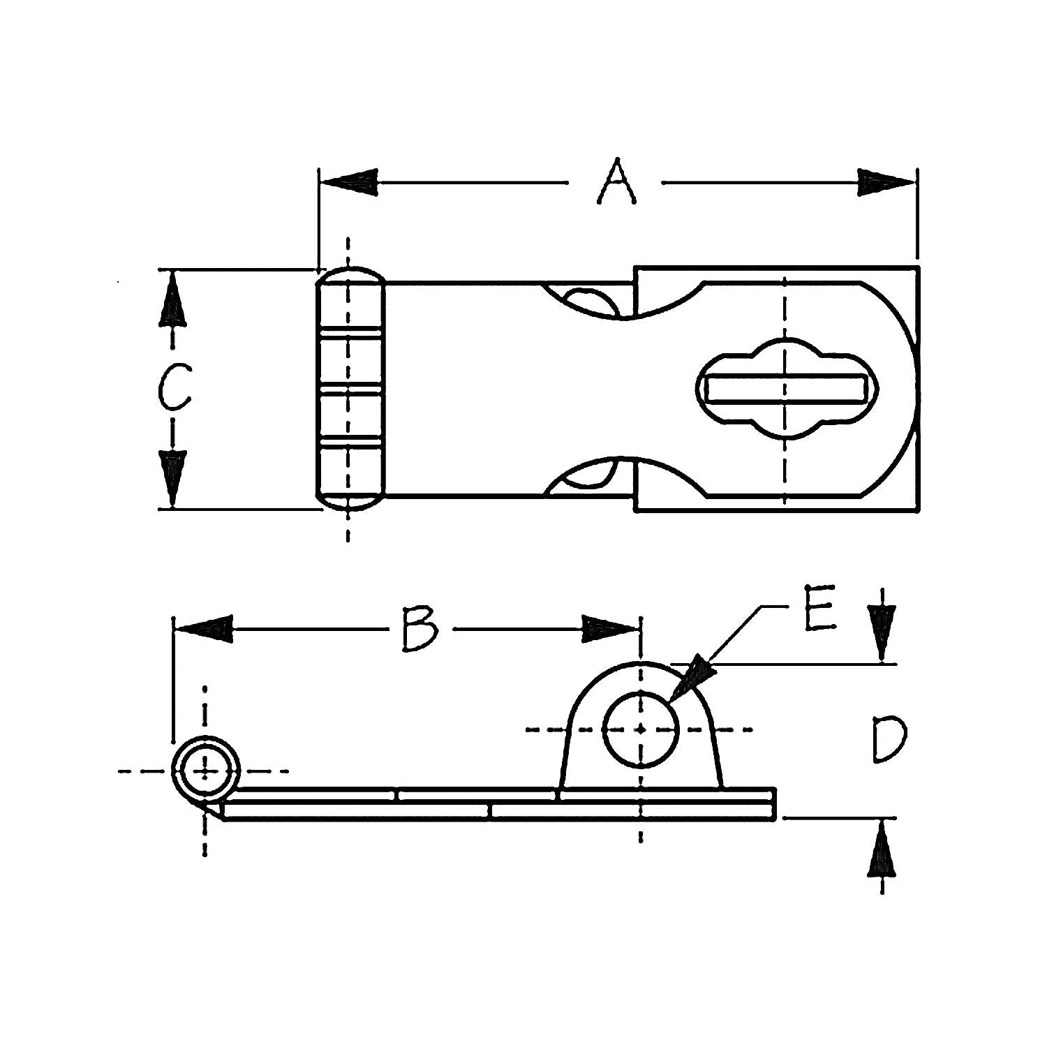 Sea-Dog Line Swivel Hasp 354-2211301
