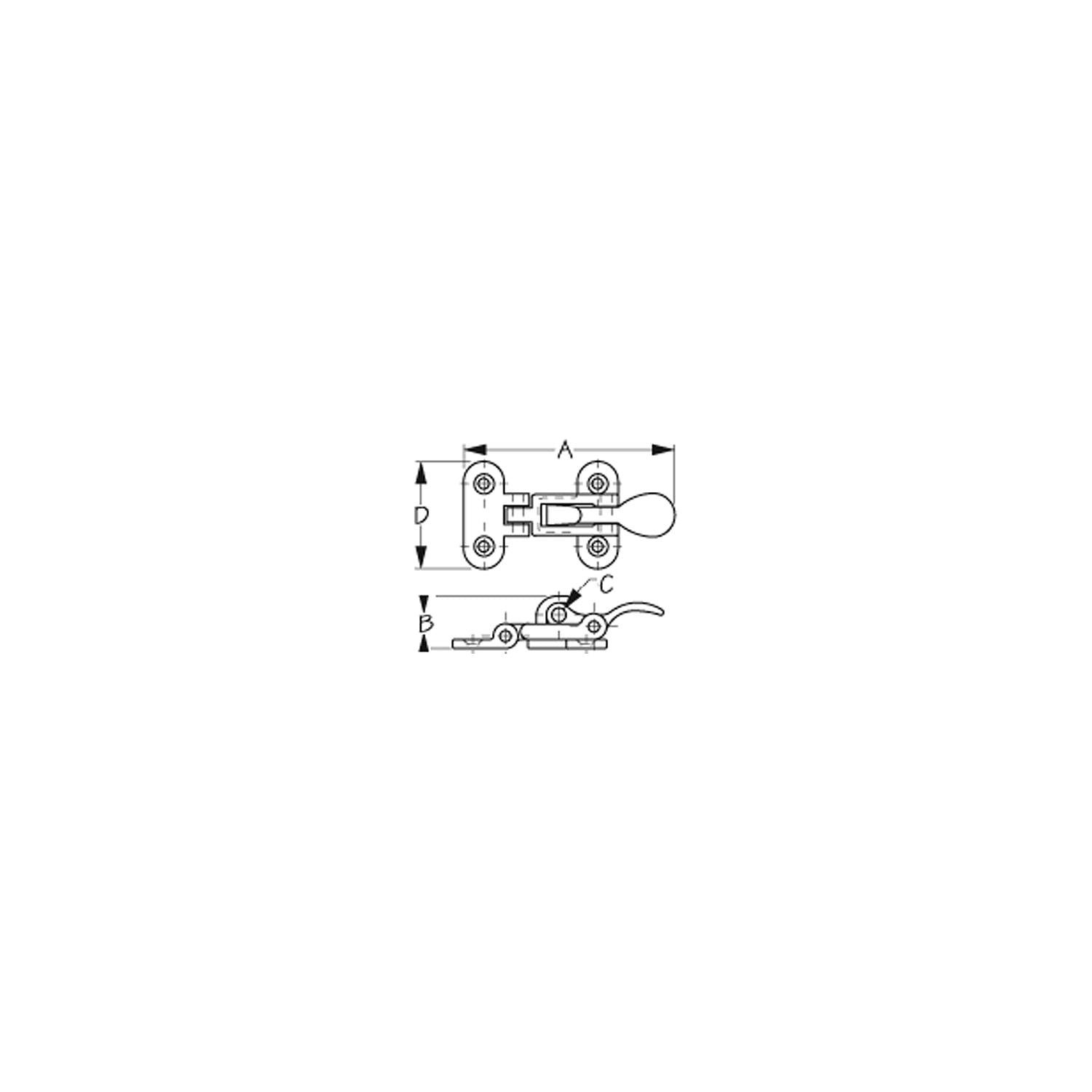 Sea-Dog 2221101 Anti-Rattle Fastener, Chrome/Brass, Carded 354-2221101