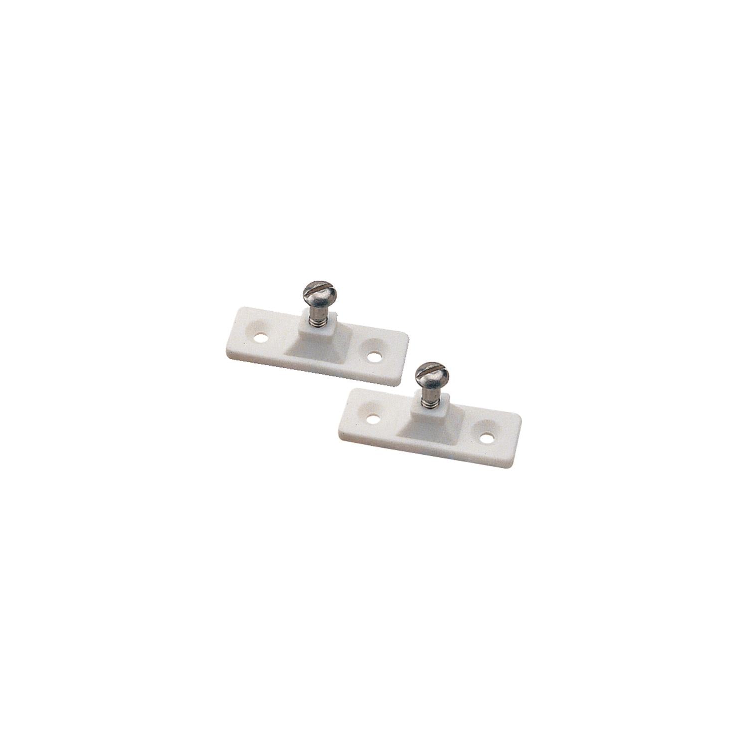Sea-Dog Line Side Mount Deck Hinge, 2-Hole, White, Pair 354-2732511