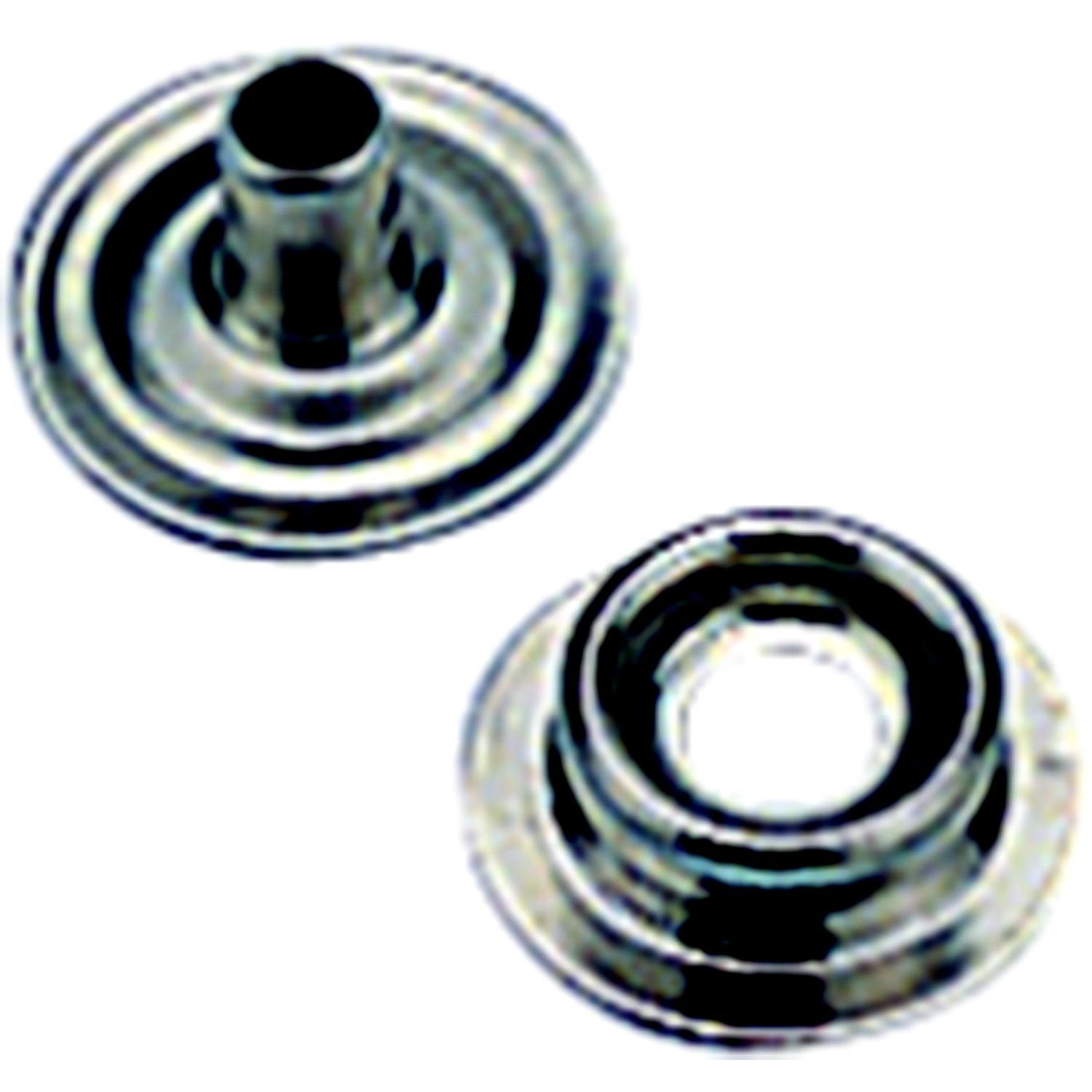 Sea-Dog Line Sea-Dog 2991101 Eyelet Snap Stud, Nickel Plated Brass, 6 sets 354-2991101