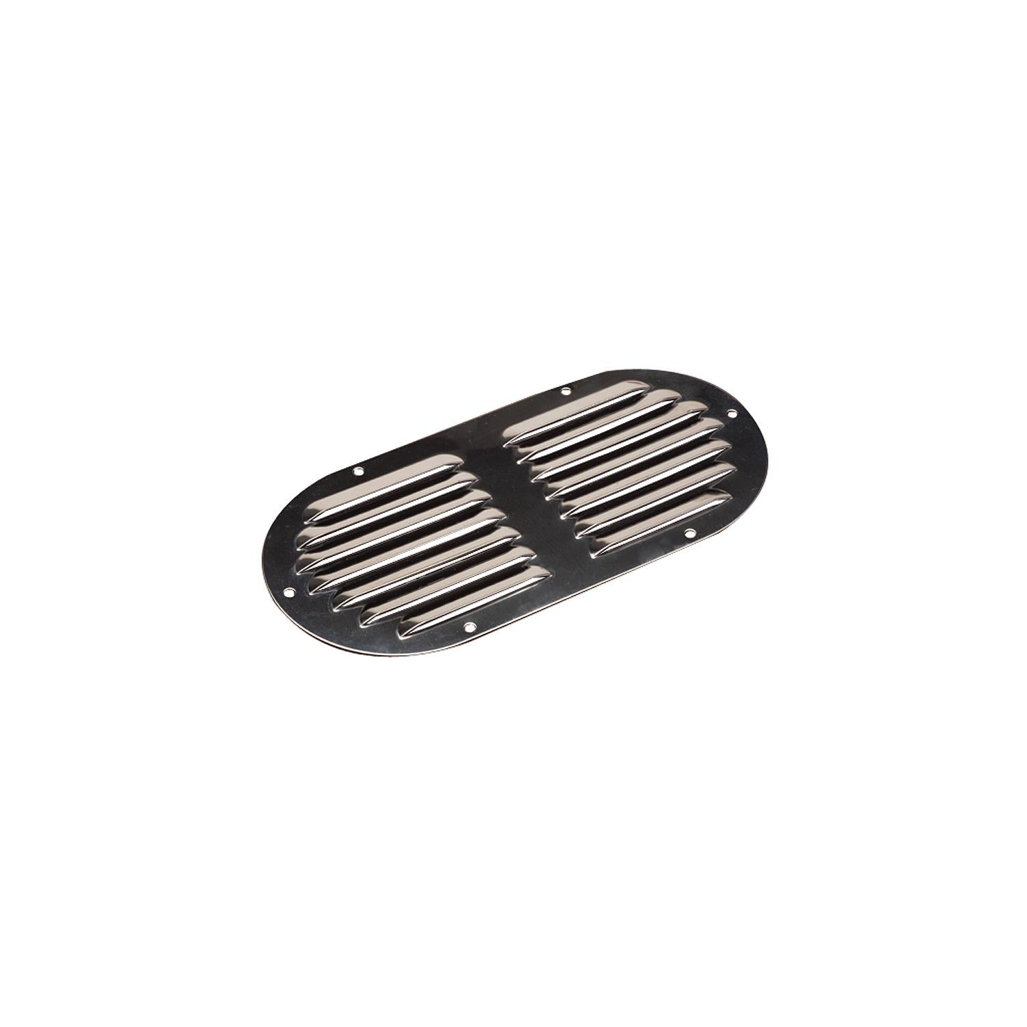 Sea-Dog Line Seadog 3314051 Oval Louvered Vent, Stainless Steel 354-3314051