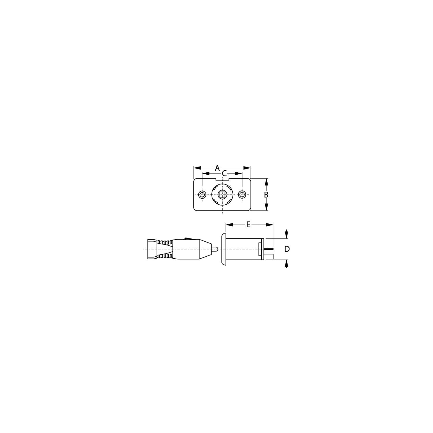Sea-Dog Line Power Socket Complete - 12 Vol 354-4261121