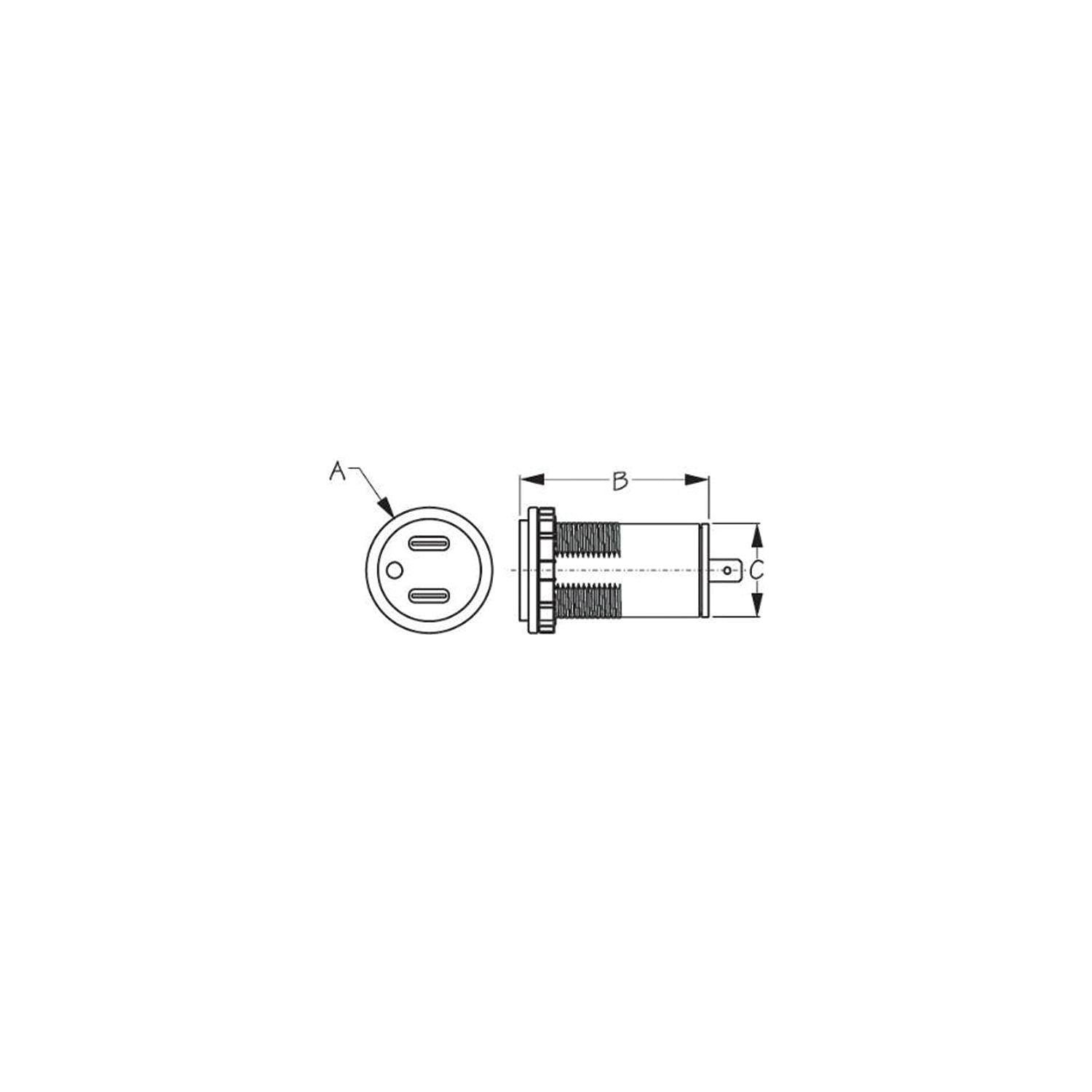 Sea-Dog Line Sea-Dog 4265221 Dual USB-C Power Socket 354-4265221