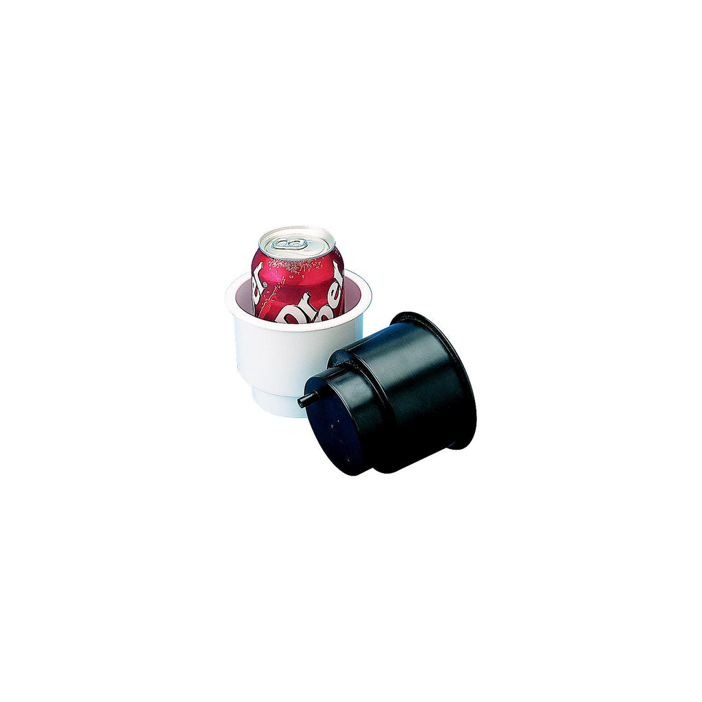 Sea-Dog Line Sea-Dog Line SeaDog 588061N Flush Mount Combo Drink Holder w/Drain Fitting, White