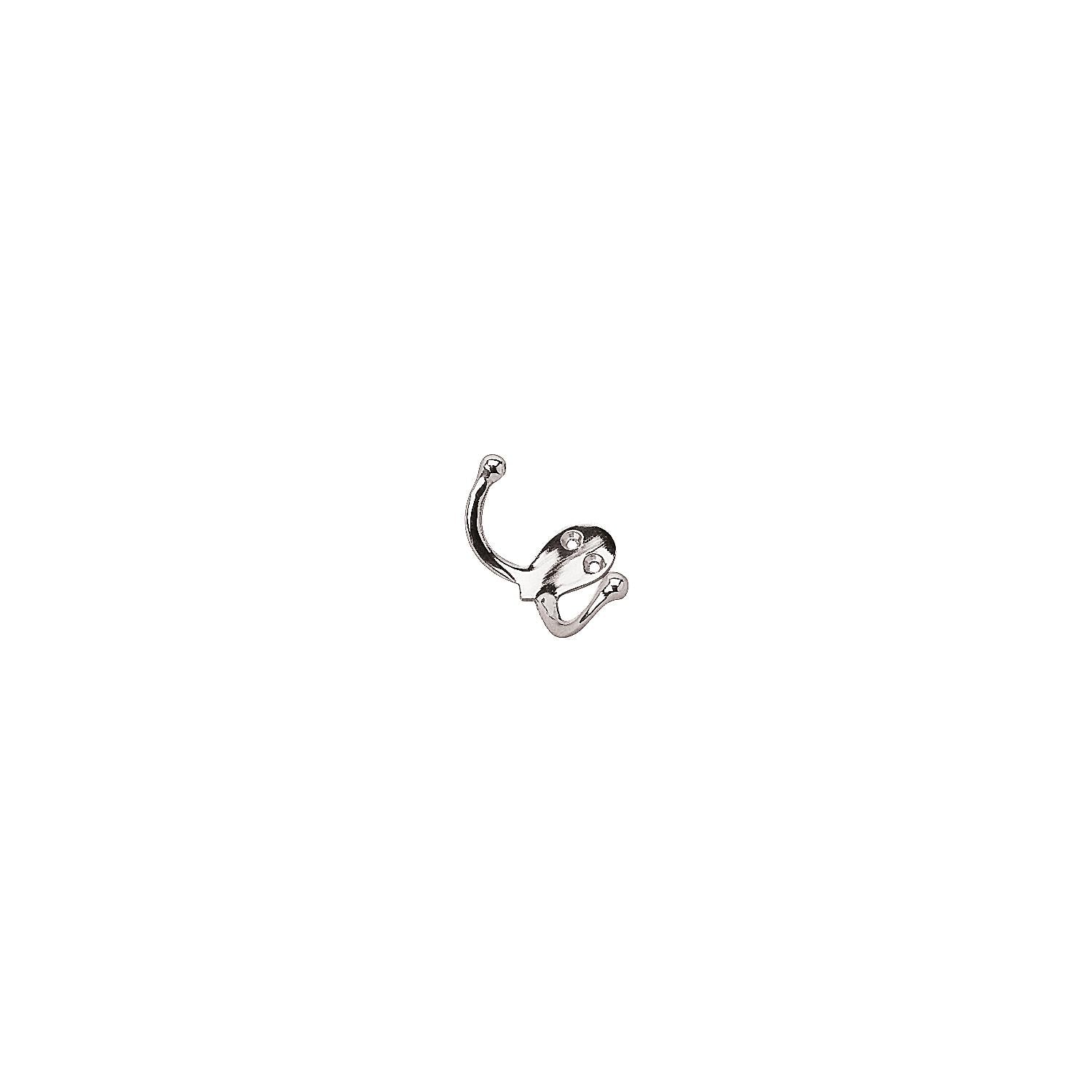 Sea-Dog Line Sea-Dog 6715101 Double Coat Hook - Chrome/Brass 354-6715101