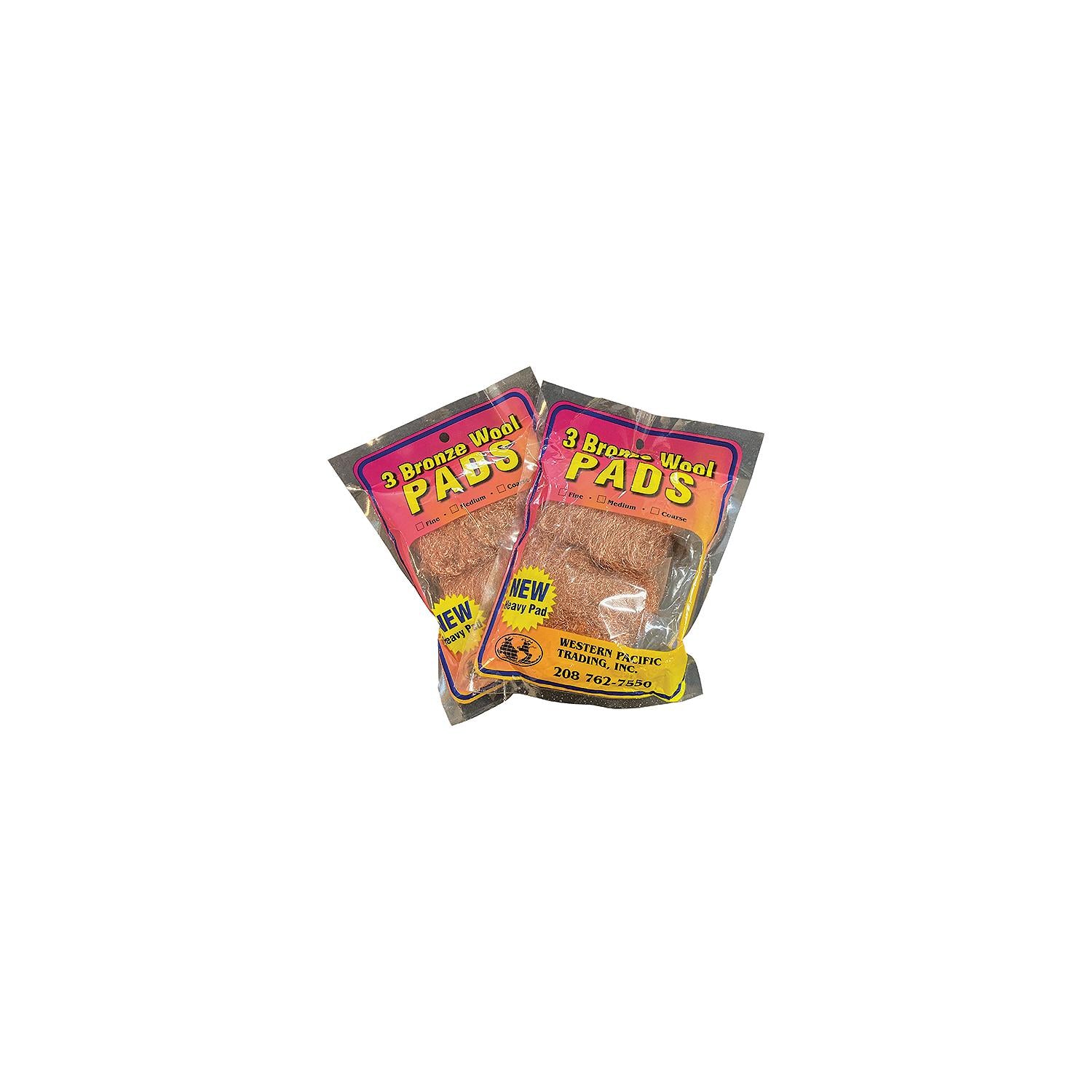 Western Pacific Trading Western Pacific Trading Bronze Wool Pads, Fine 3/Pack