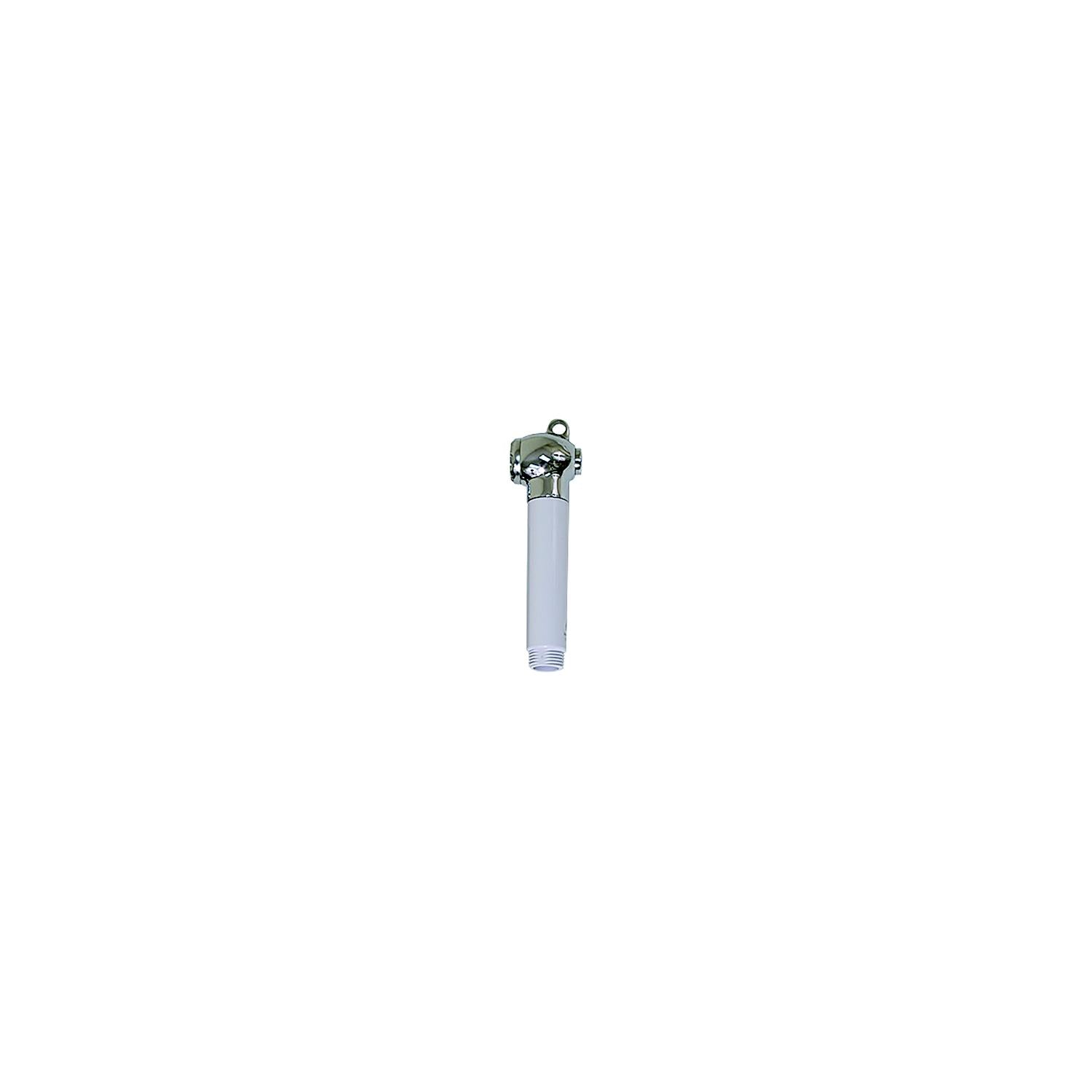 Scandvik 10283 Straight Brass and ABS Push-Buttom Sprayer Handle Only, White 390-10283