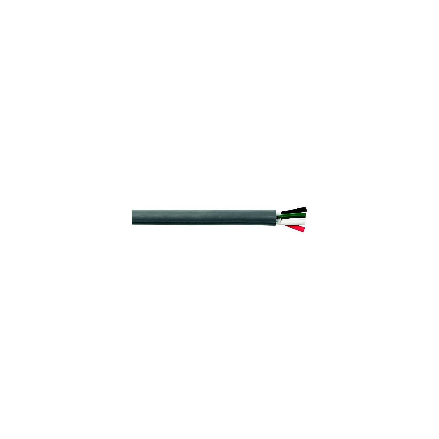 Cobra Wire and Cable Cobra Wire B6G16T40100FT Tinned Copper Round 4-Conductor Wire, 16/4, 100', Gray 446-B6G16T40100FT