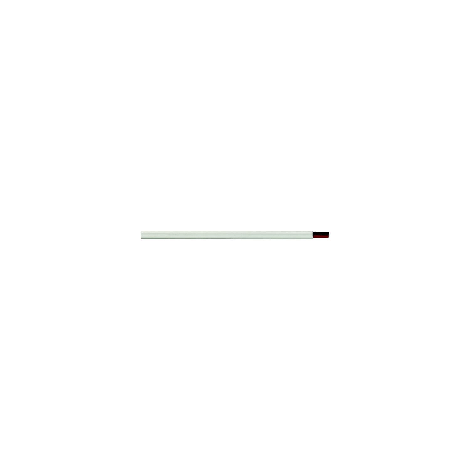 Cobra Wire and Cable Cobra Wire B7W10T21100FT Tinned Copper Flat Duplex Wire, 10/2, 100', White 446-B7W10T21100FT