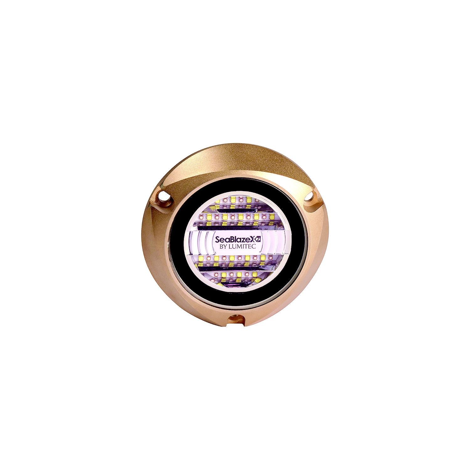 Lumitec 101515 SeablazeX2 Underwater LED Light w/Bronze Bezel, Spectrum Full-Color RGBW 451-101515